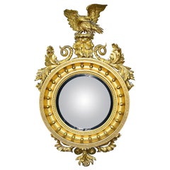 Large Regency Convex Wall Mirror, circa 1820