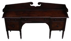 Large Regency Flame Mahogany Sideboard Chiffonier