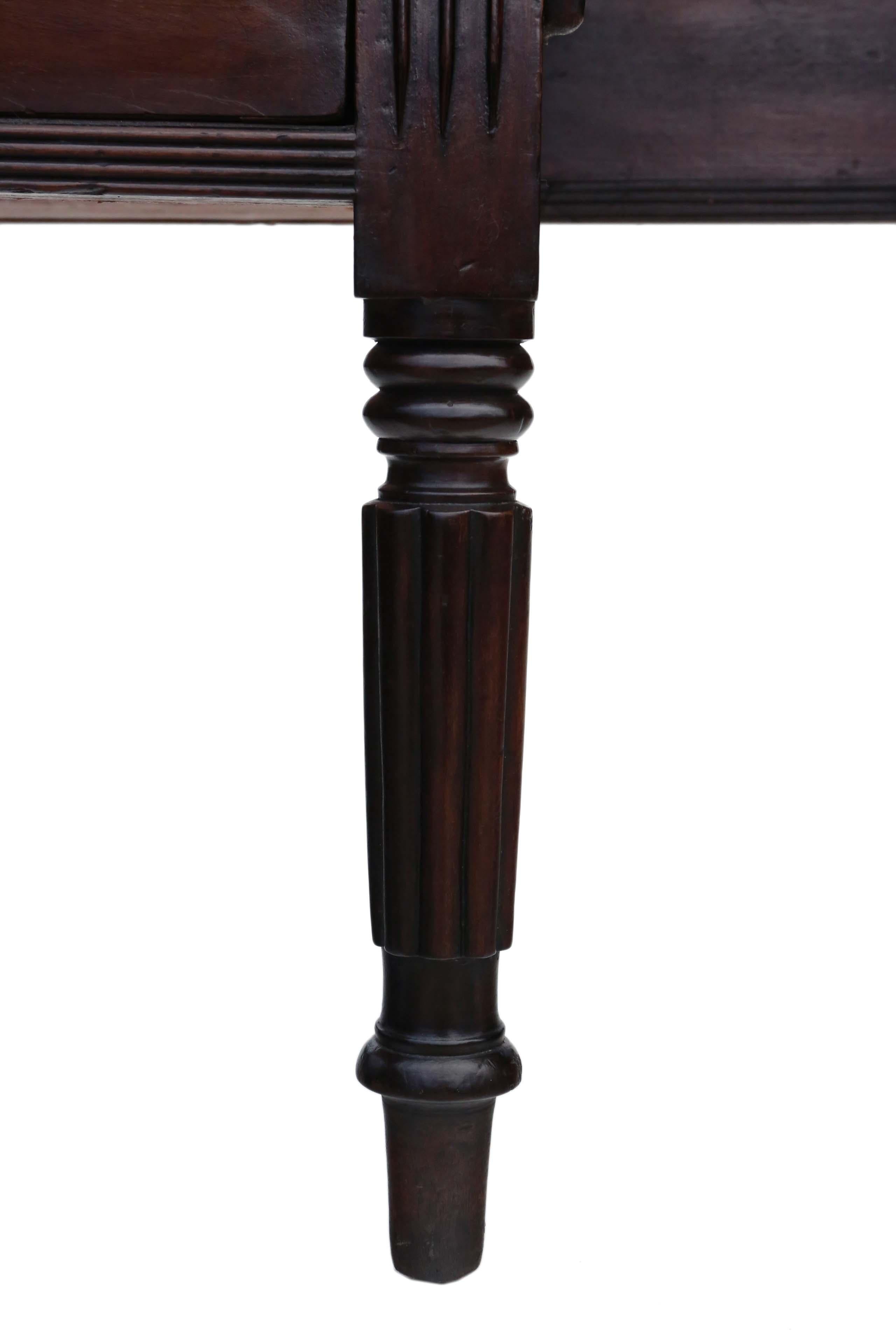 Mid-19th Century Large Regency Flame Mahogany Sideboard Chiffonier