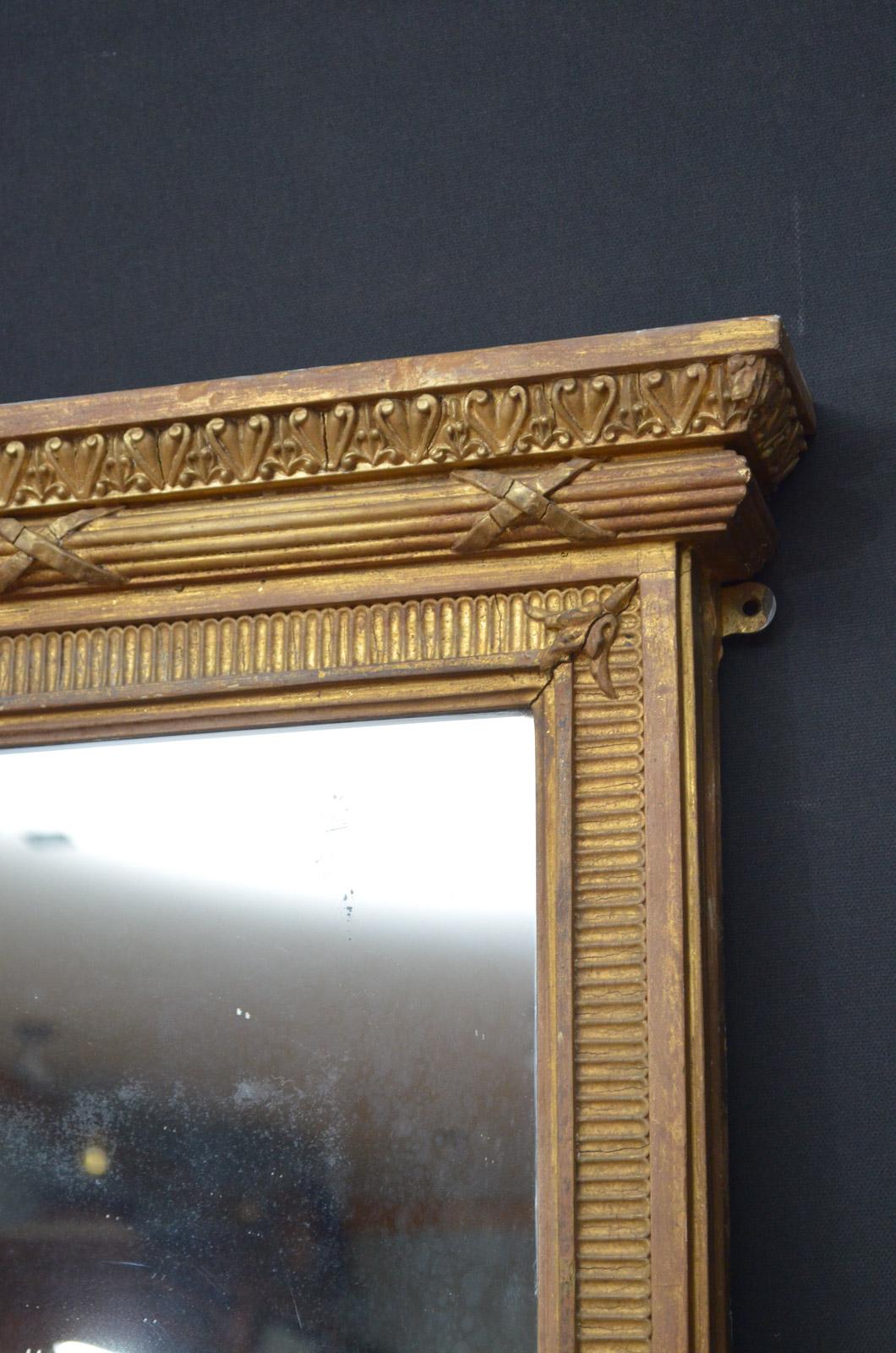 Large Regency Gilt Mirror 3