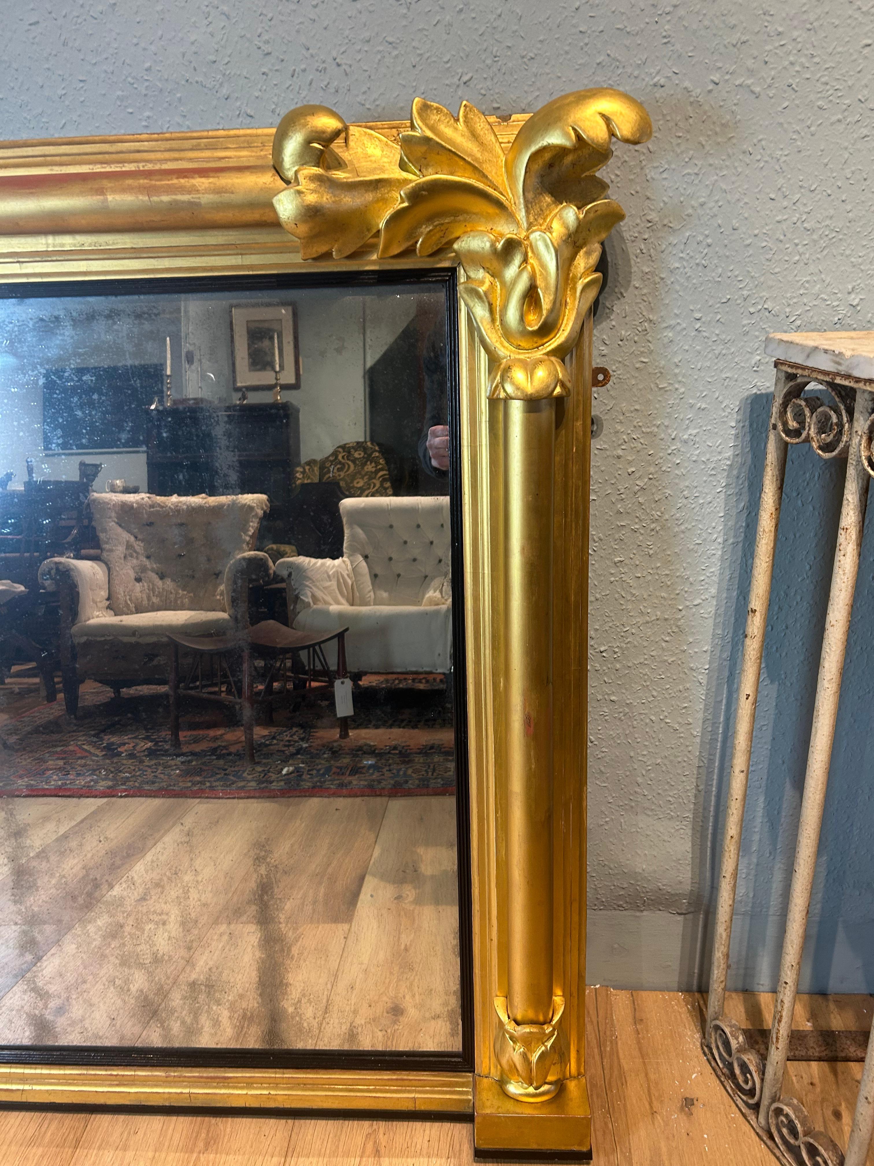 Gran espejo sobremantel dorado William IV Dorado en venta