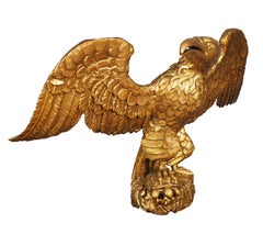 Grande aquila Regency in legno dorato