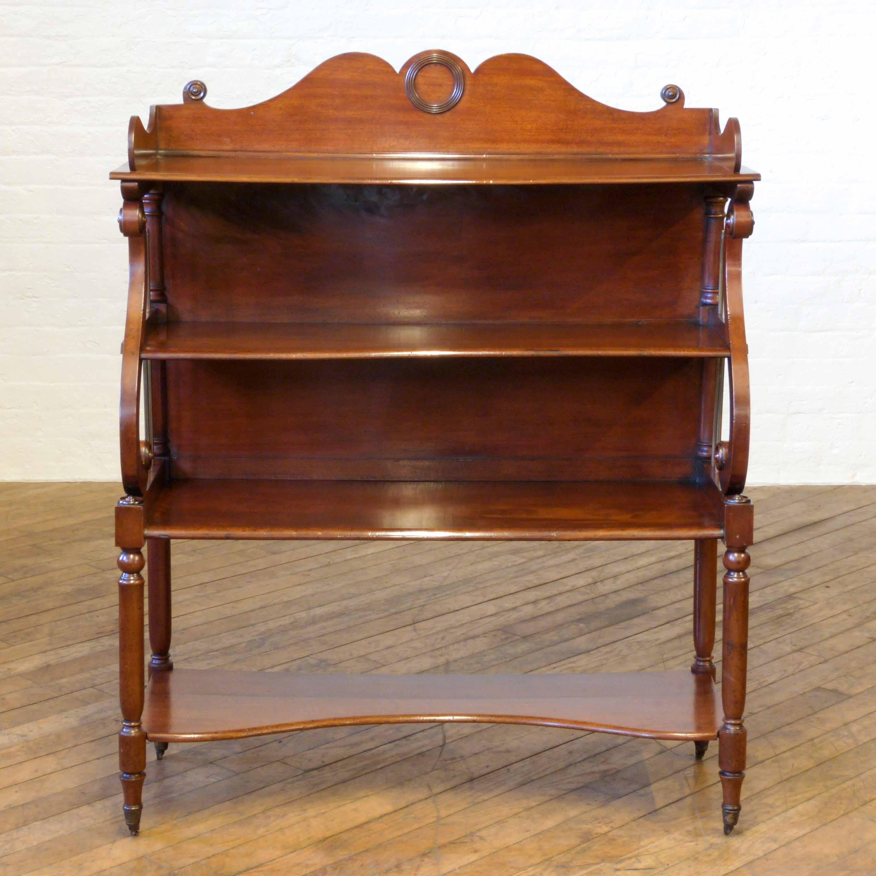 English Large Regency Mahogany Whatnot