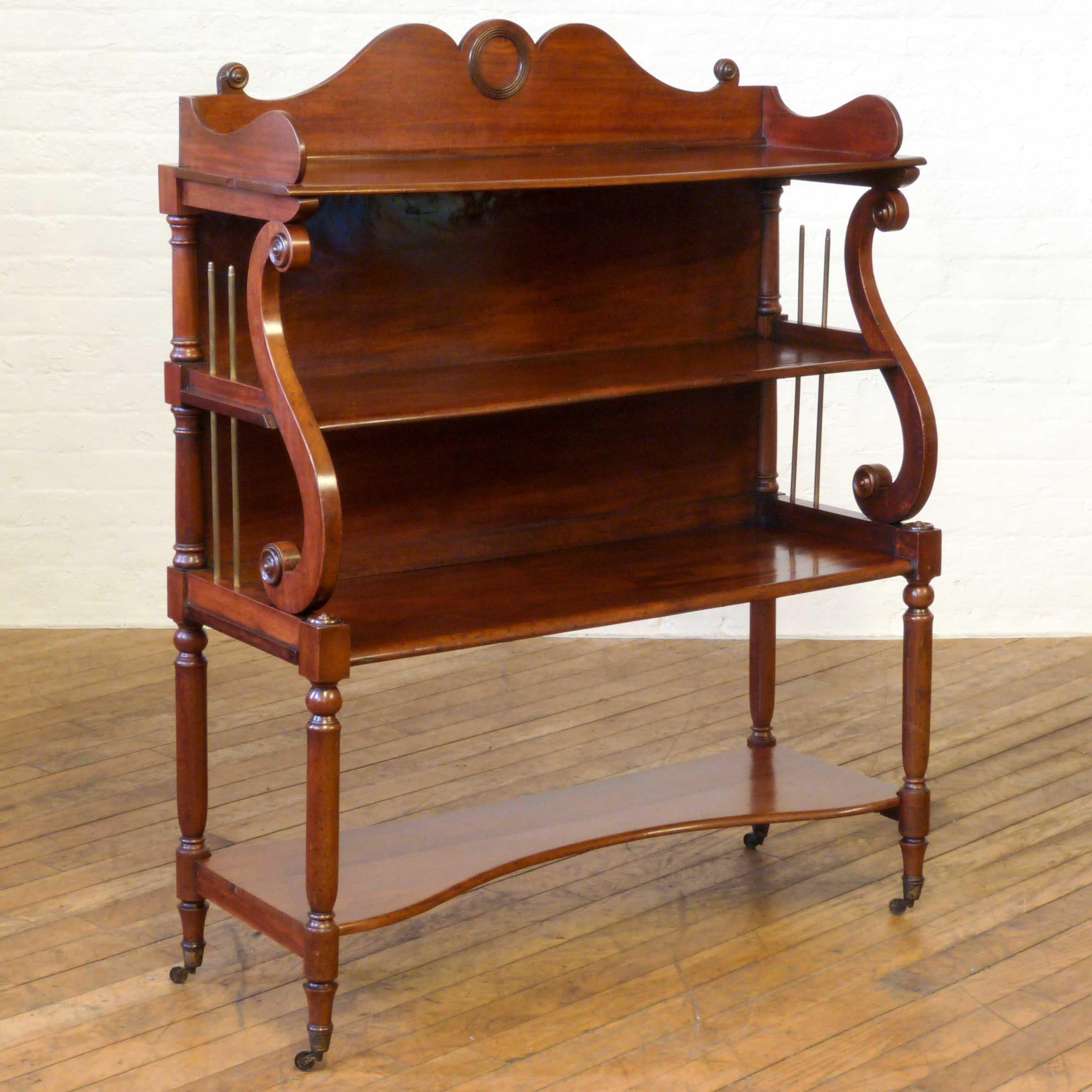 Large Regency Mahogany Whatnot In Good Condition In Manchester, GB