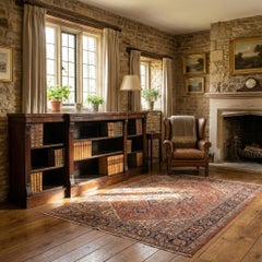 Large Regency Period Breakfront Open Bookcase