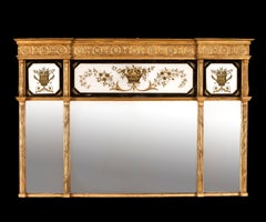 Large Regency Period Over-Mantel Mirror