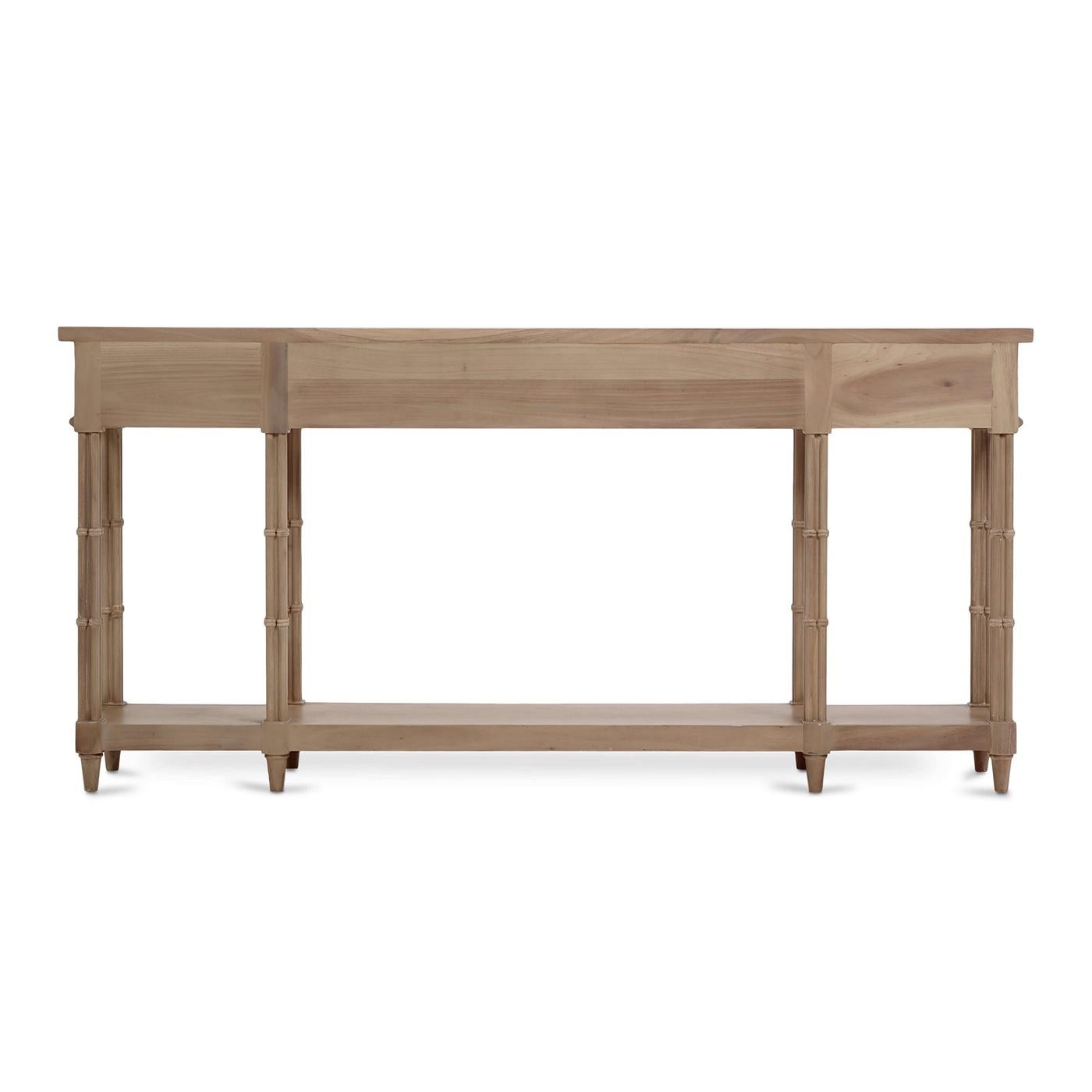 Contemporary Large Regency Style Console Table For Sale