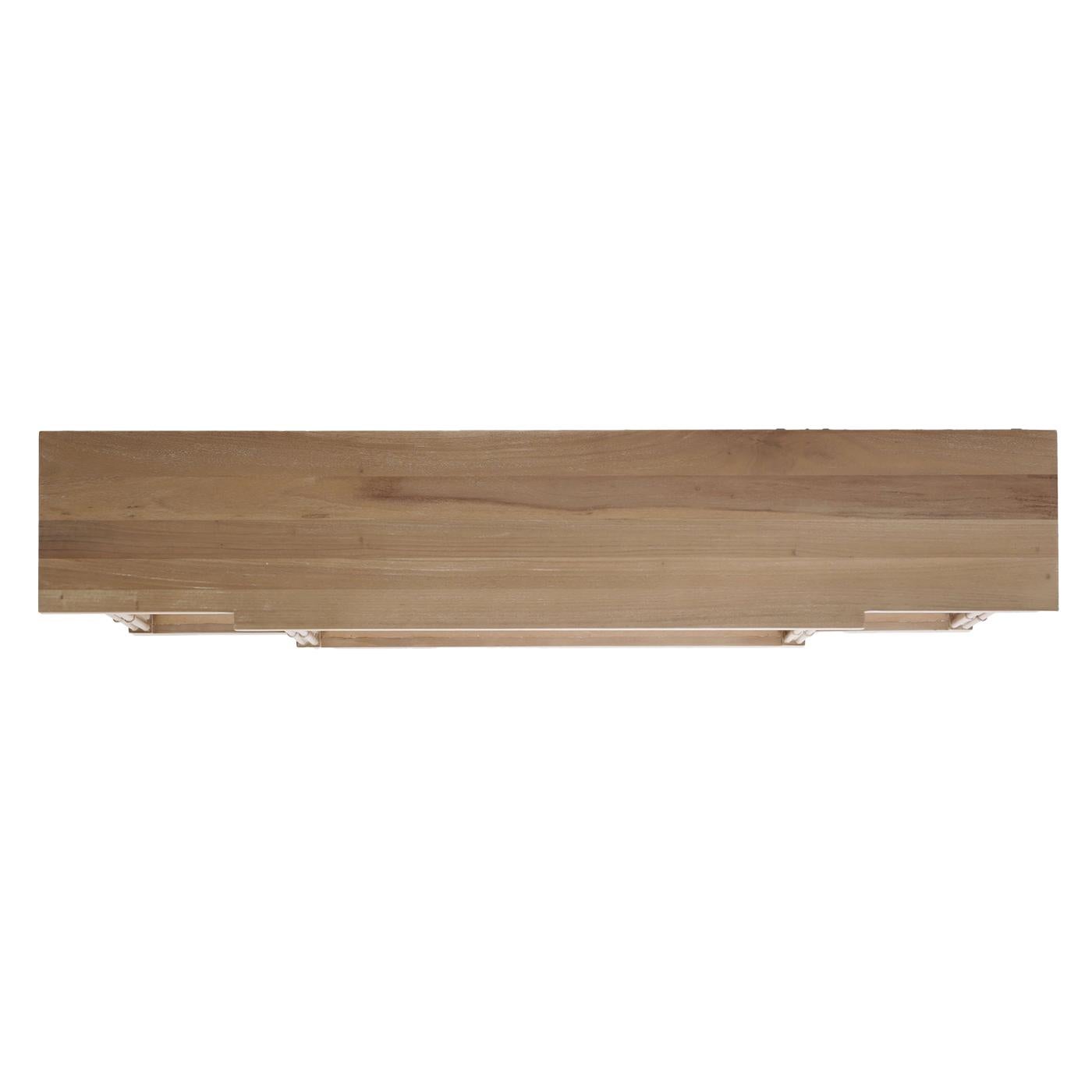 Wood Large Regency Style Console Table For Sale