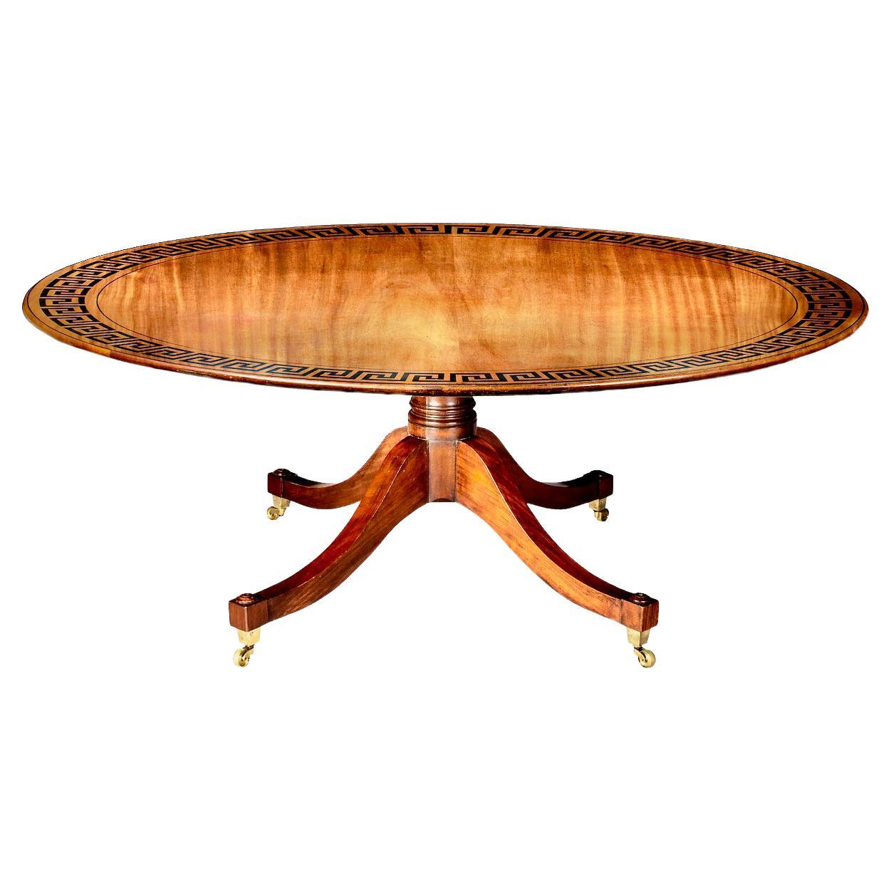 Large Regency Style Dining Table, Sits 8–10 People