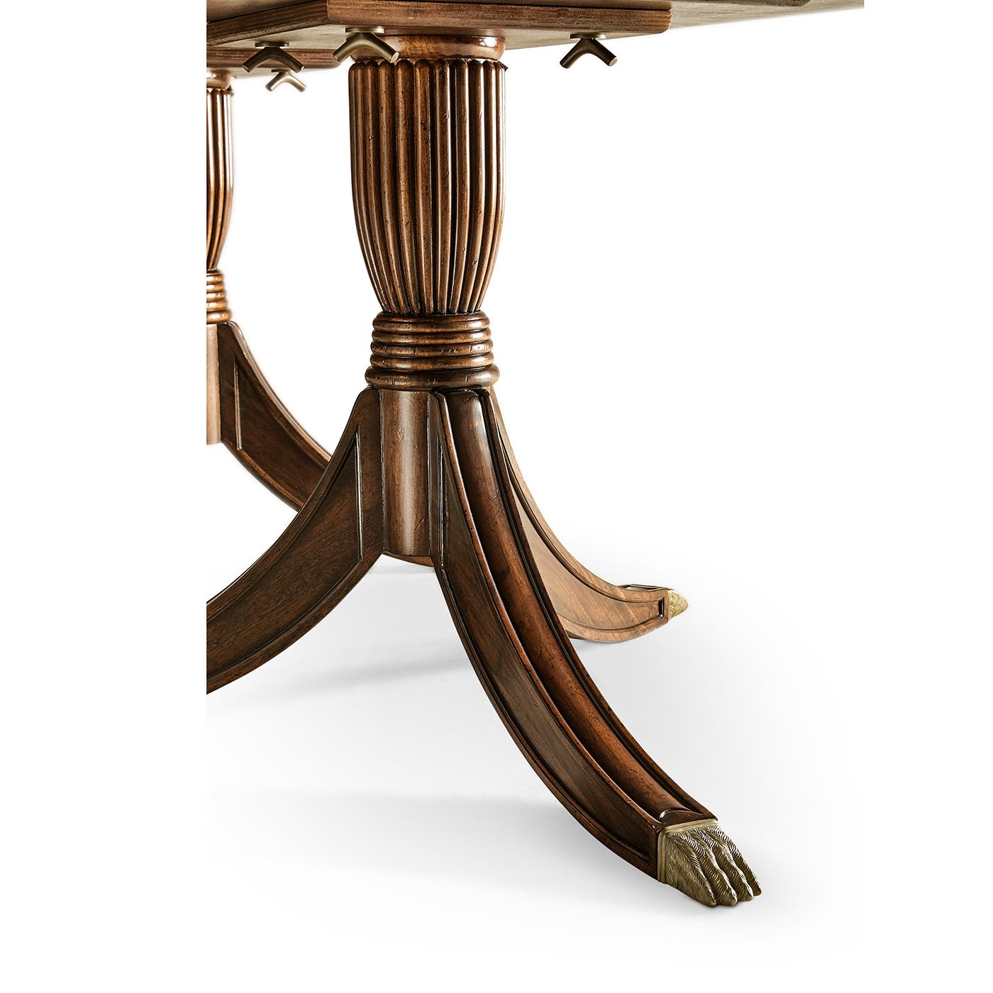 Large Regency Style Extending Dining Table For Sale 4