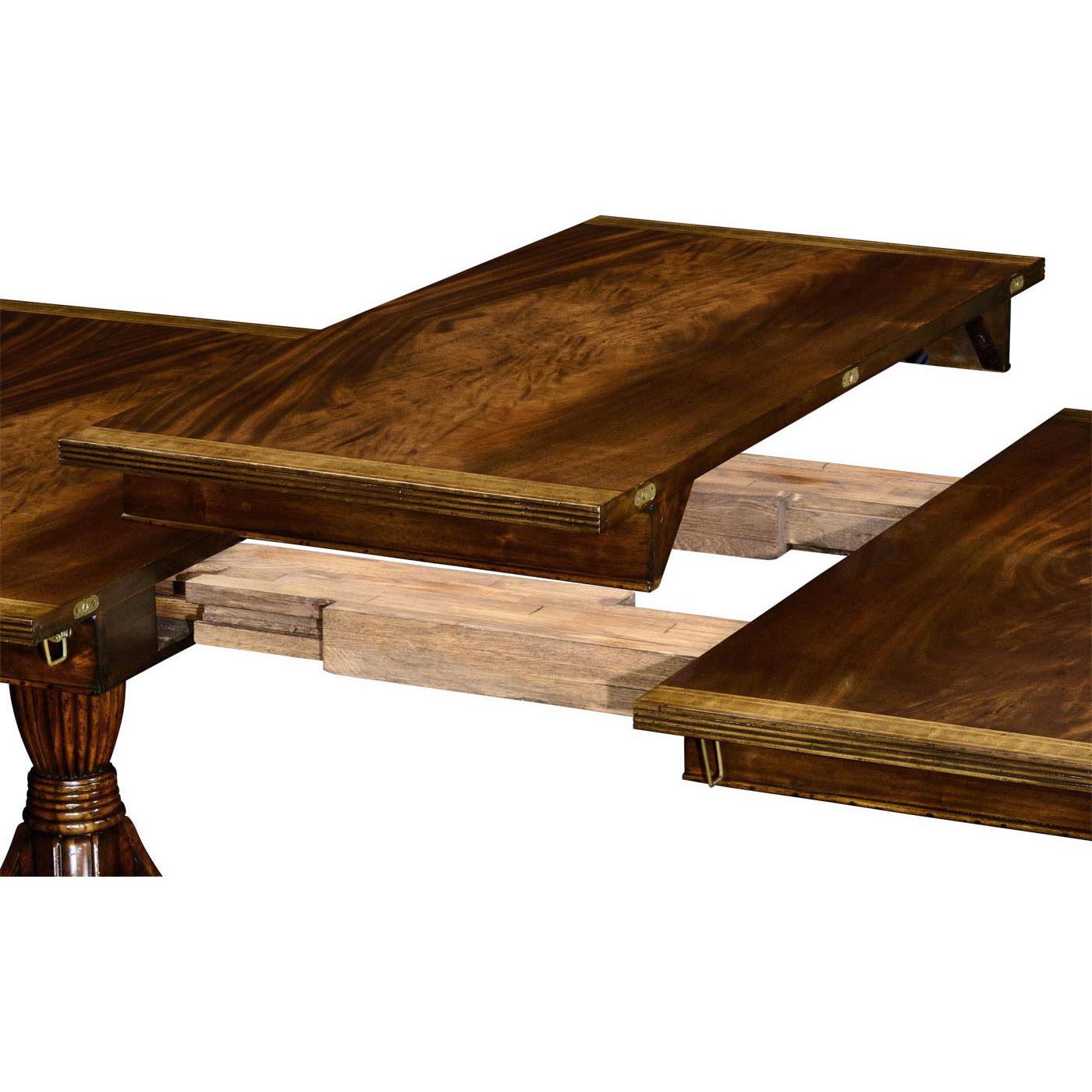 Large Regency Style Extending Dining Table In New Condition For Sale In Westwood, NJ