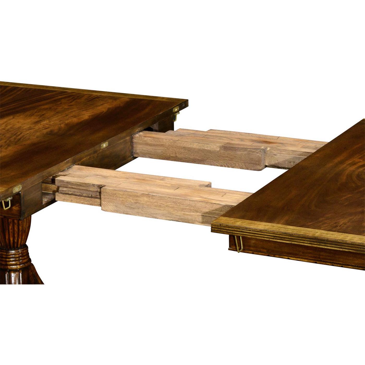 Contemporary Large Regency Style Extending Dining Table For Sale