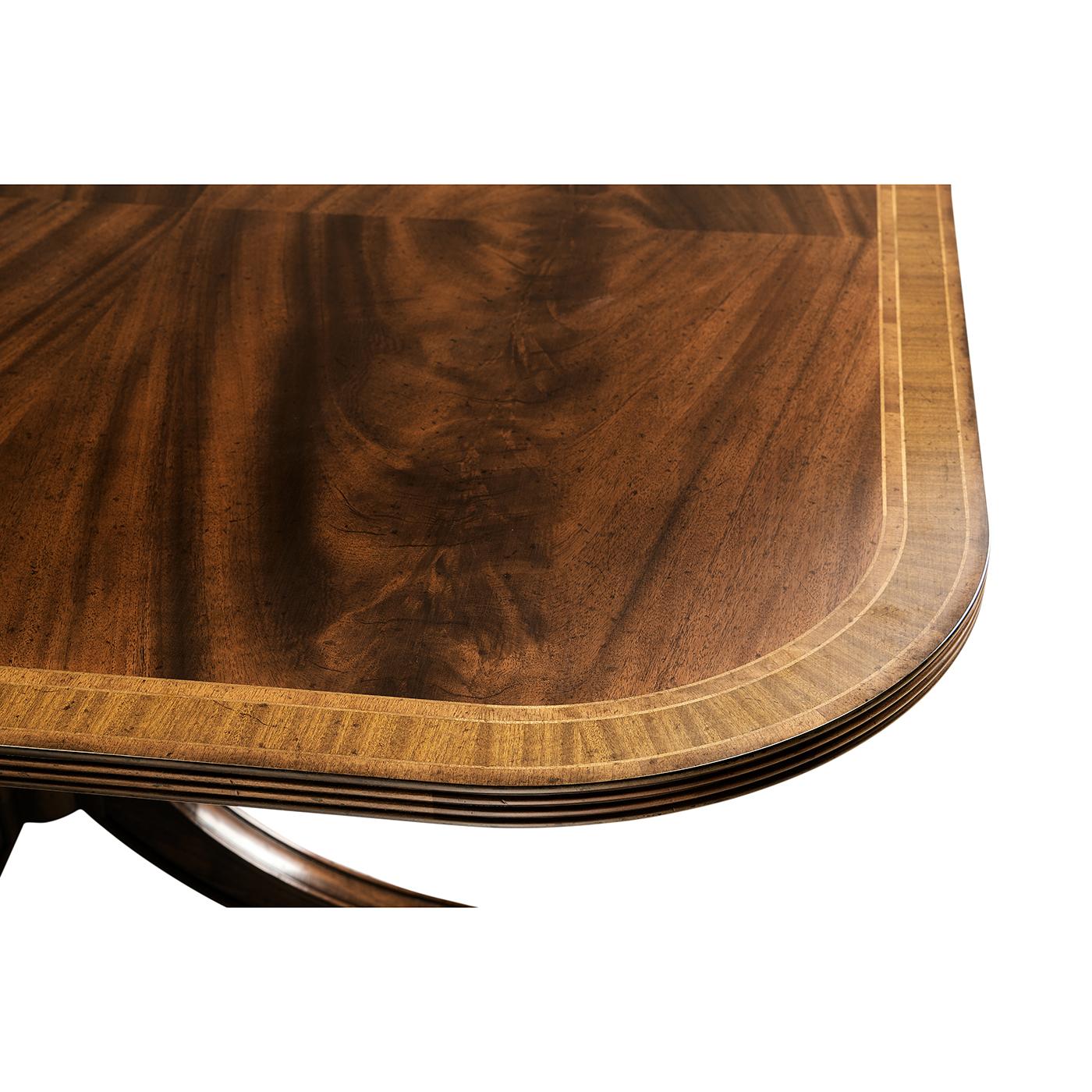 Large Regency Style Extending Dining Table For Sale 3