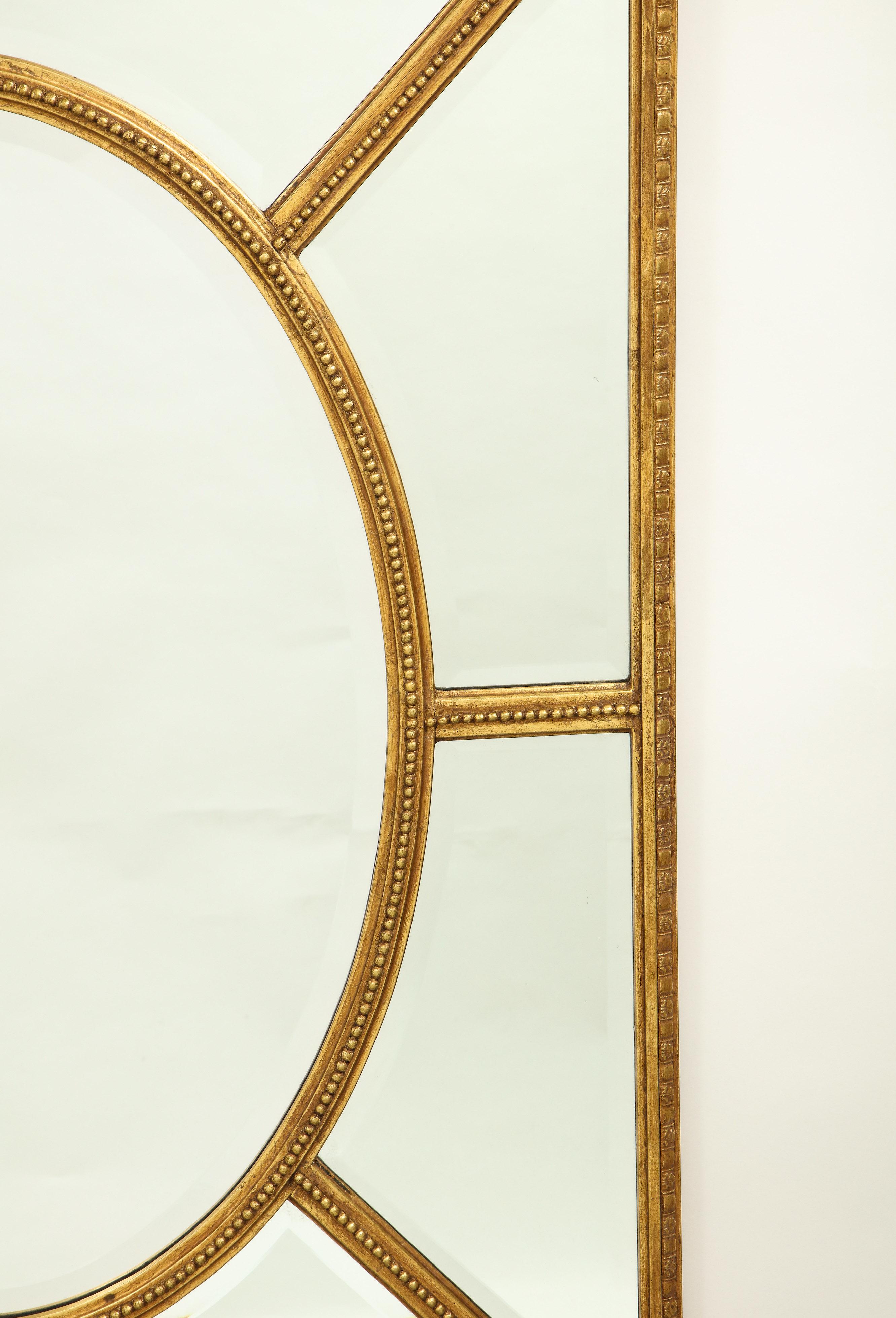 Large Regency Style Giltwood Mirror In Good Condition In New York, NY