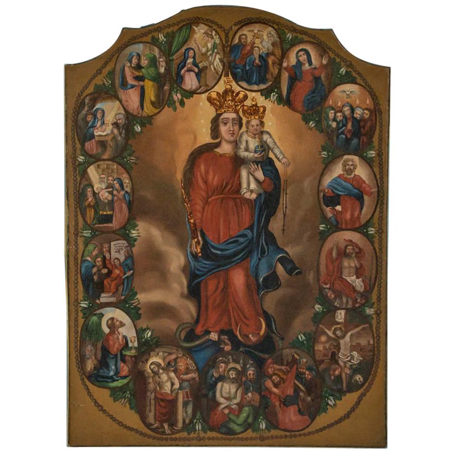 Large Religious Painting 6 For Sale on 1stDibs