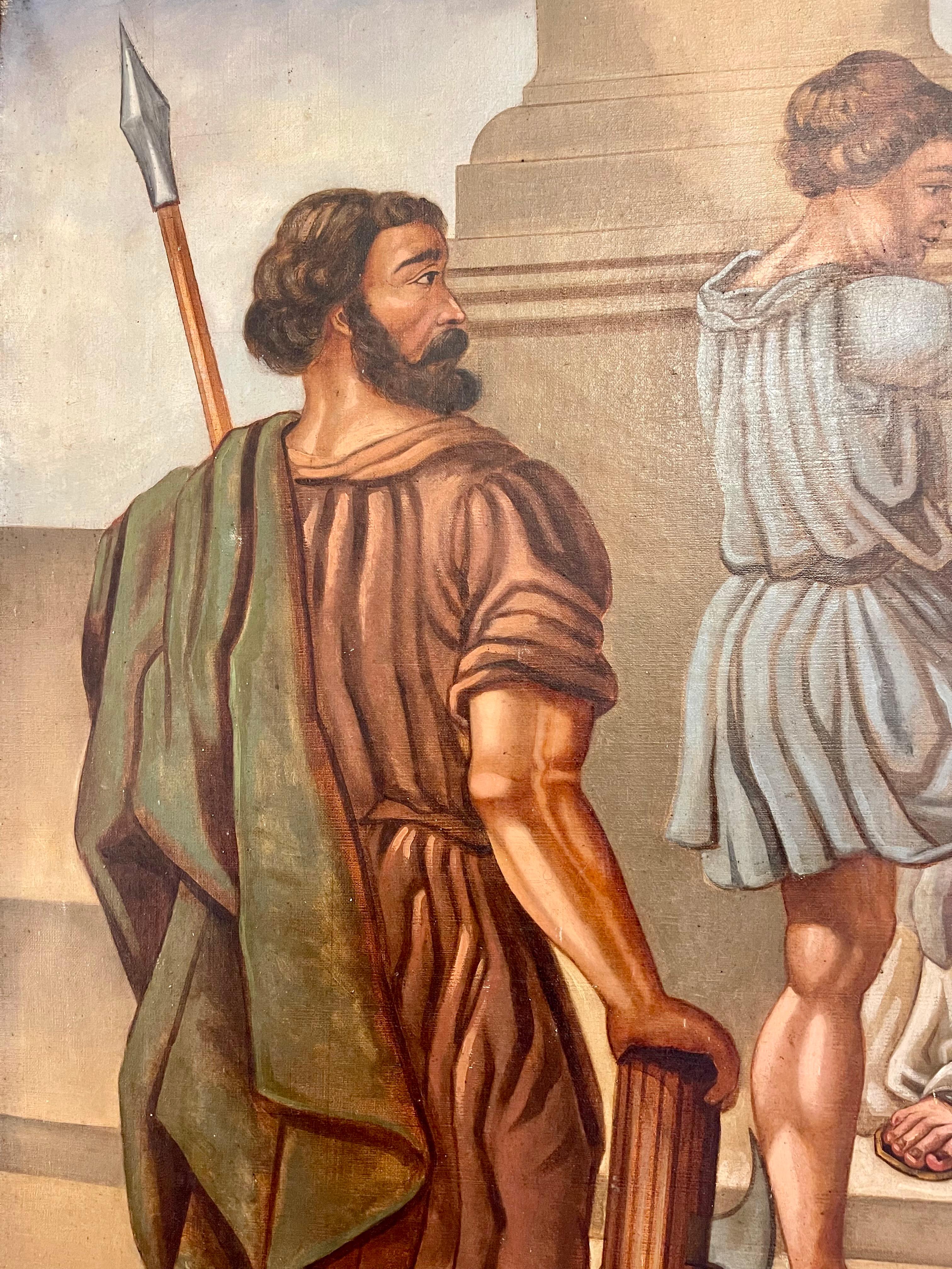 Großes religiöses Gemälde: Die Hinrichtung Jesu durch Pontius Pilate, 19. Jahrhundert im Angebot 2