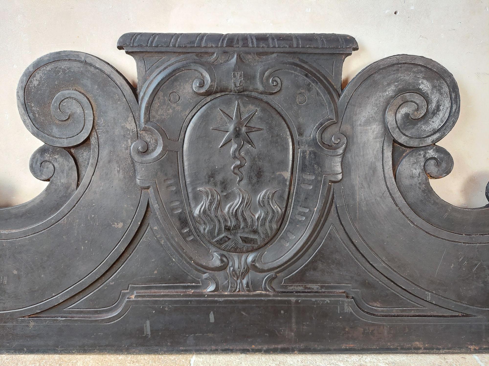 Large Renaissance Slate Ornamental Panel   In Good Condition For Sale In Baambrugge, NL