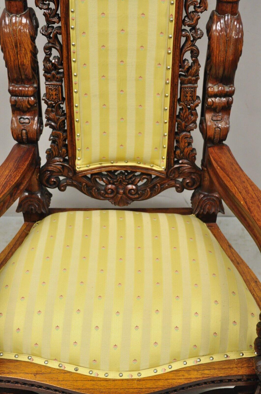 lion head throne chair