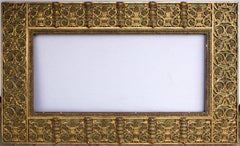 Large Renaissance Style Giltwood Carved Mirror Frame