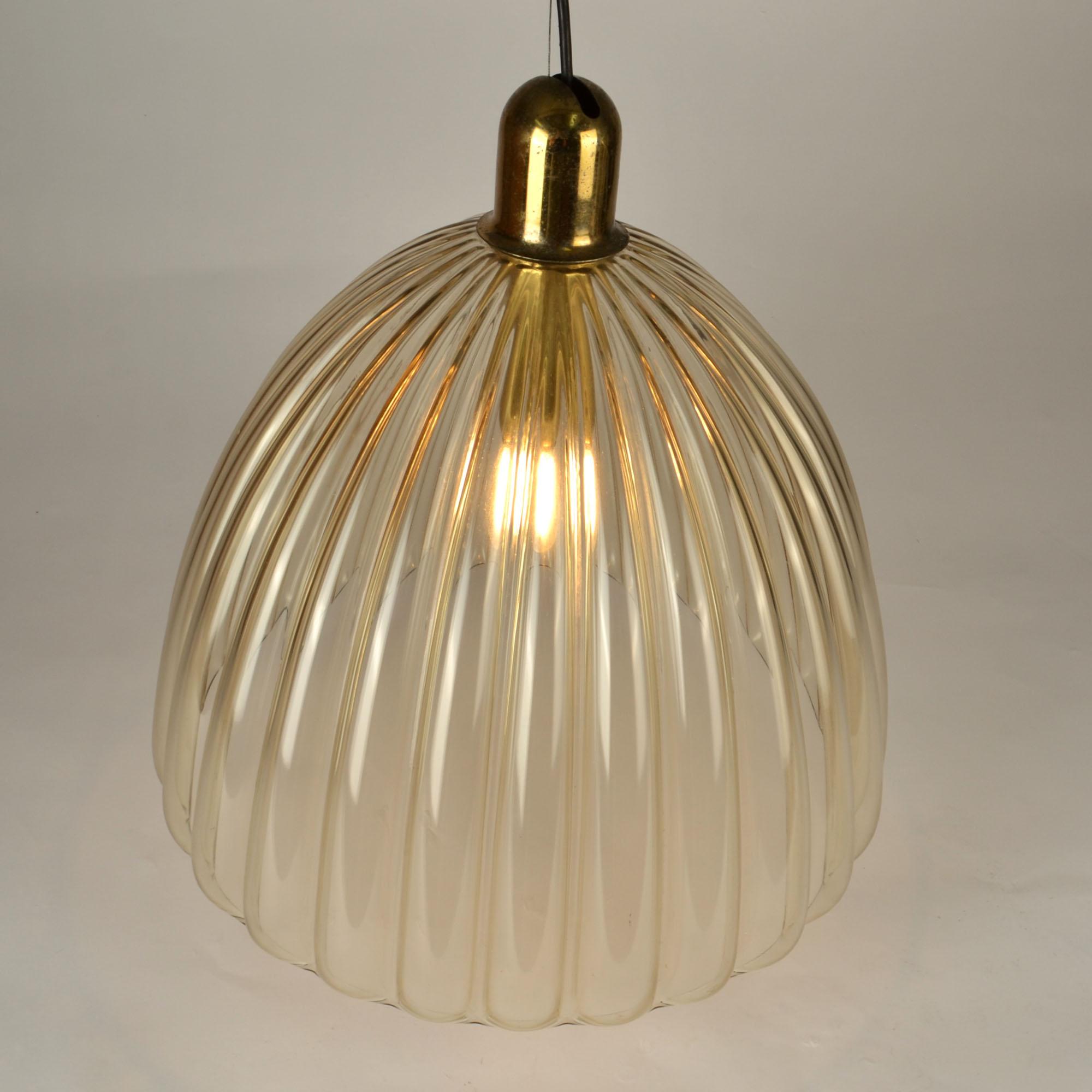 Grande ciondolo a campana in vetro di Renato Toso Murano anni '50 in vendita 7