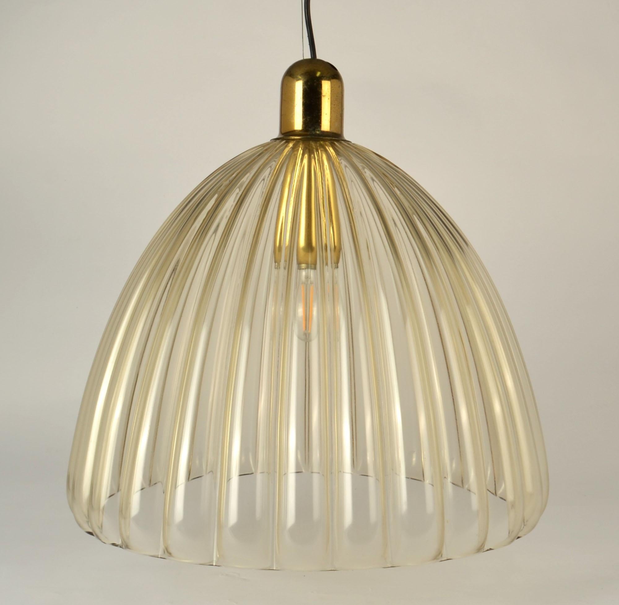 Mid-Century moderno Grande ciondolo a campana in vetro di Renato Toso Murano anni '50 in vendita