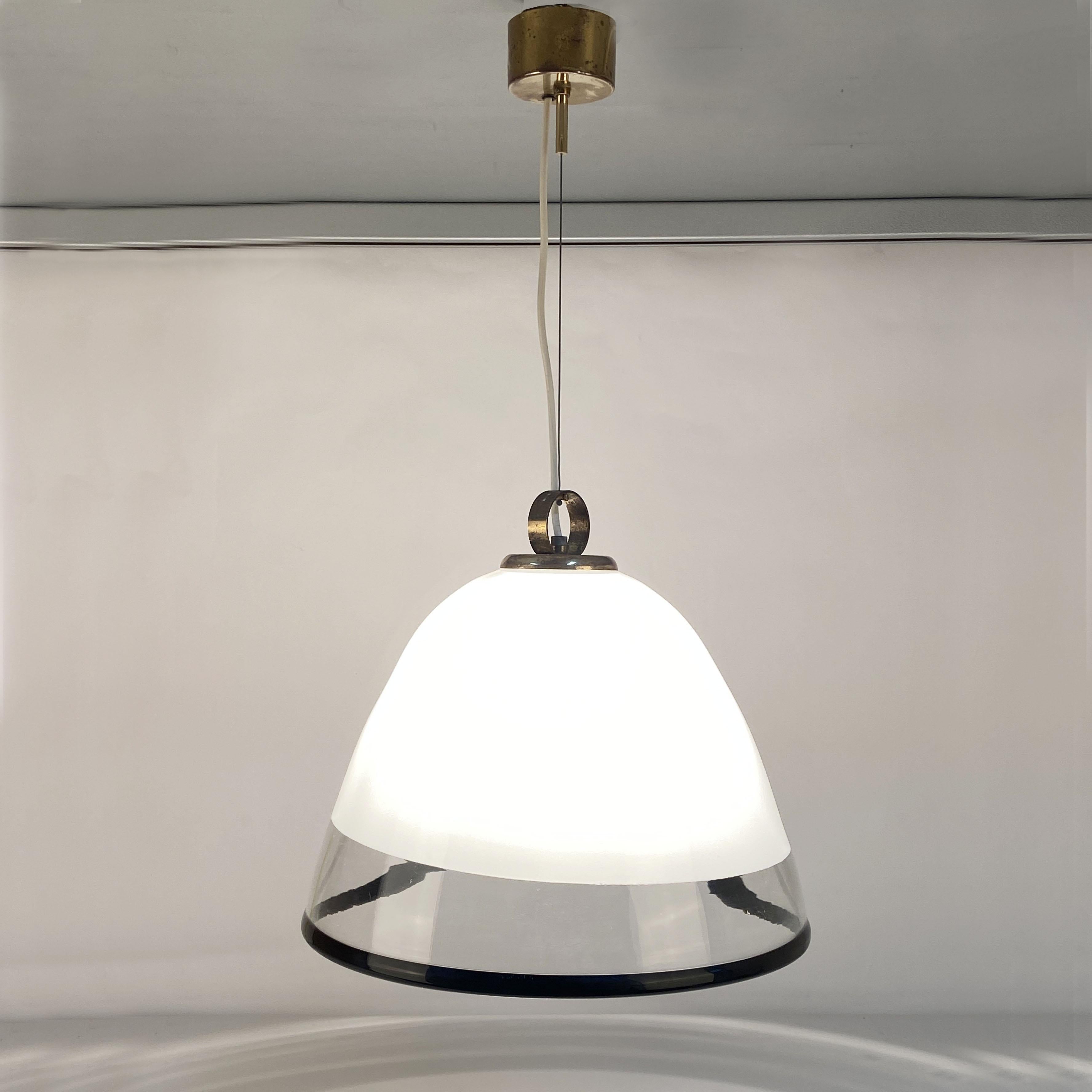 Grande ciondolo a forma di campana in vetro di Renato Toso per Leucos, Murano 1960 in vendita 3