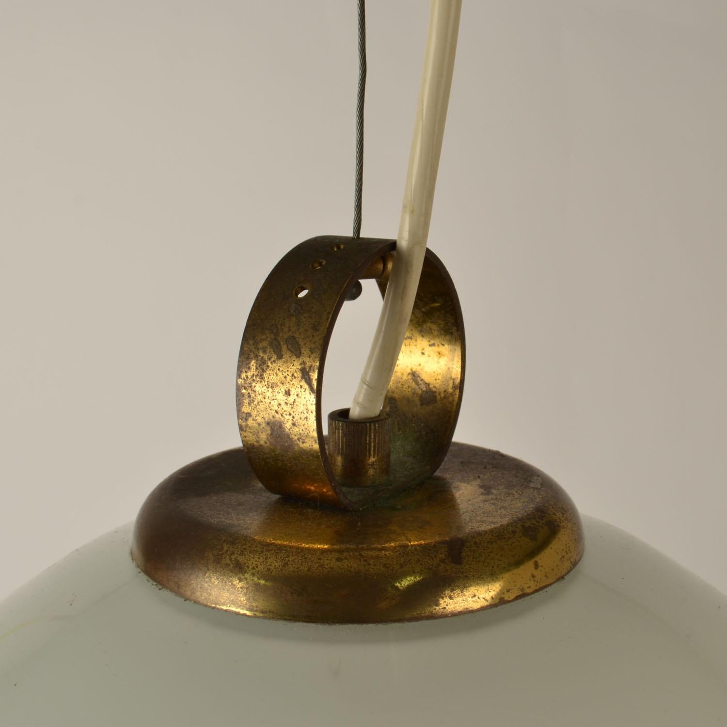 Grande suspension en forme de cloche Renato Toso pour Leucos Murano, années 1960 en vente 4