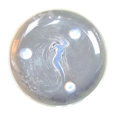 Large Rene Lalique 'Sirene' Shallow Footed Bowl Charger