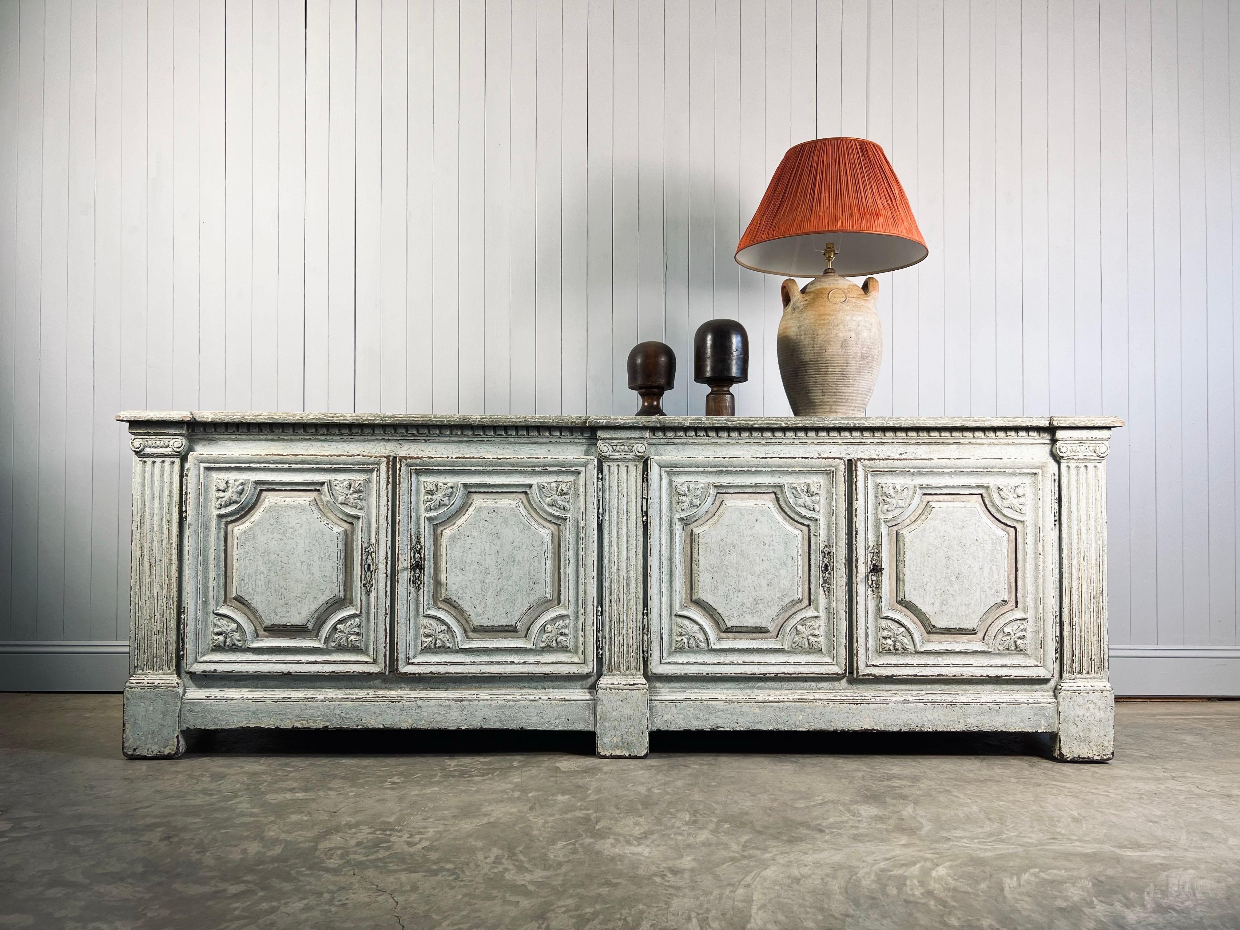 Large Repainted Flemish Sideboard For Sale 3