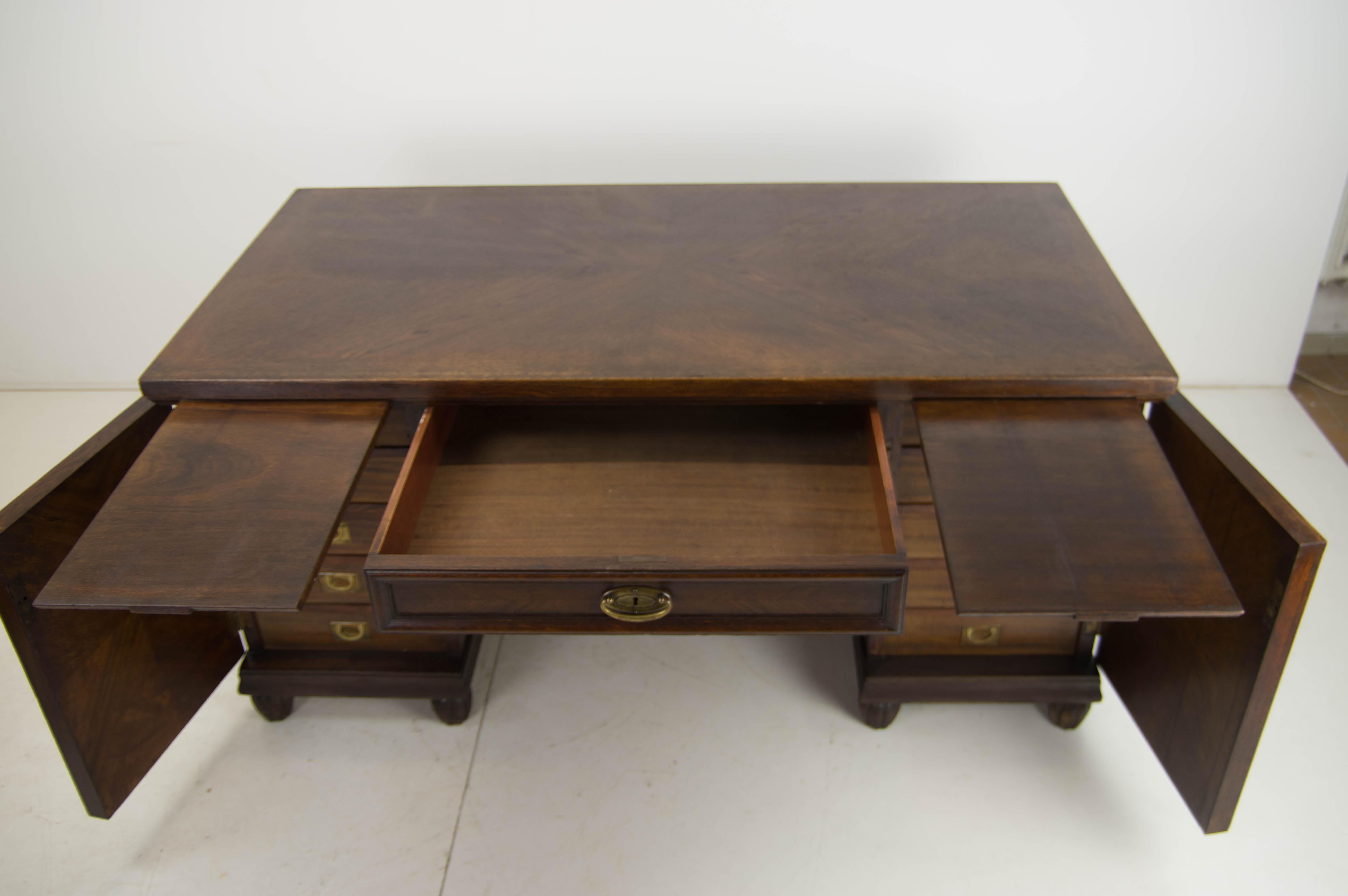 Wood Large Representative Freestanding Writing Table, 1920s