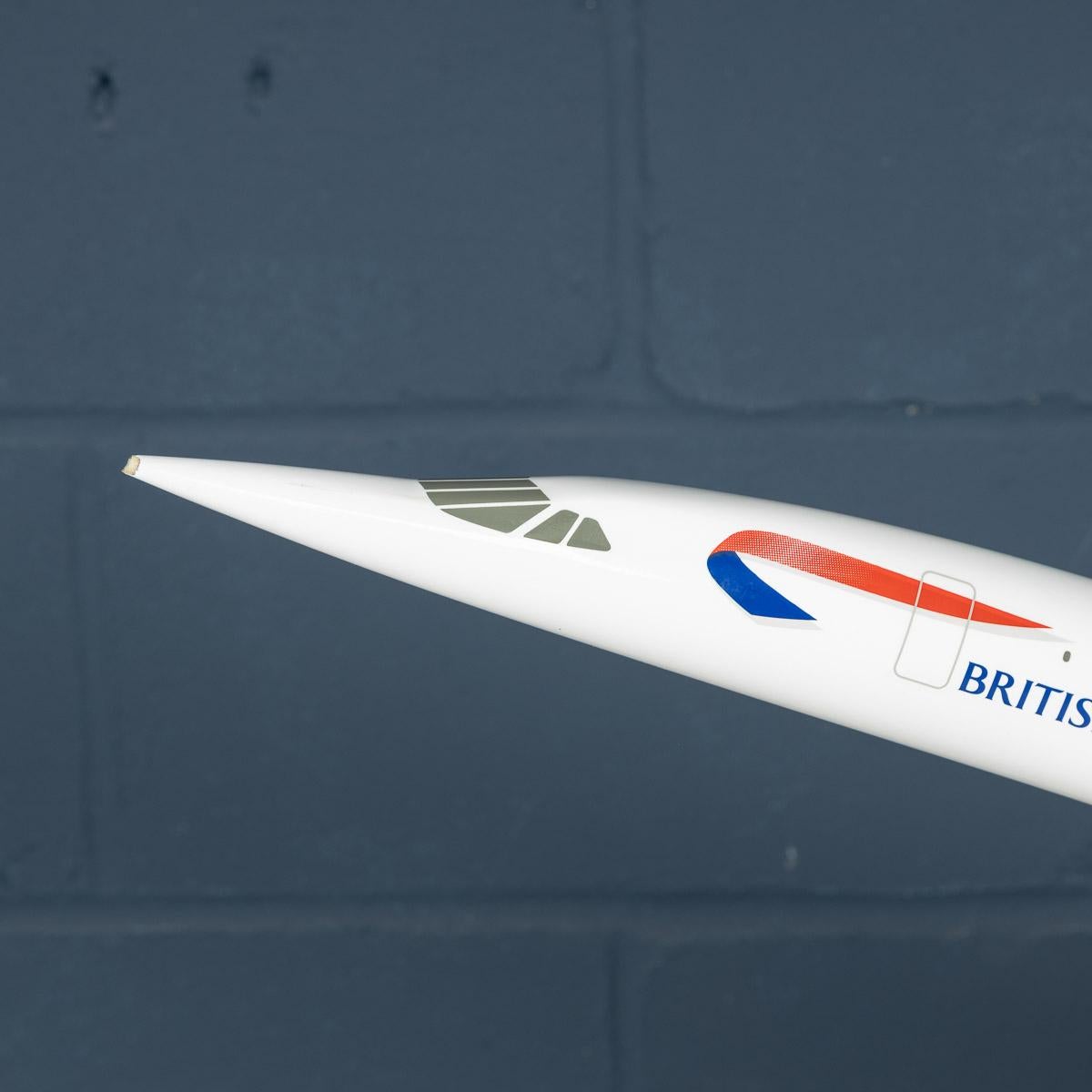 Large Resin Concorde Model Made by Space Models, England, circa 1990 11