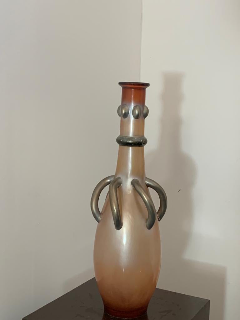 Fin du 20e siècle Grand vase en résine de Lam Lee Group, années 1980 en vente