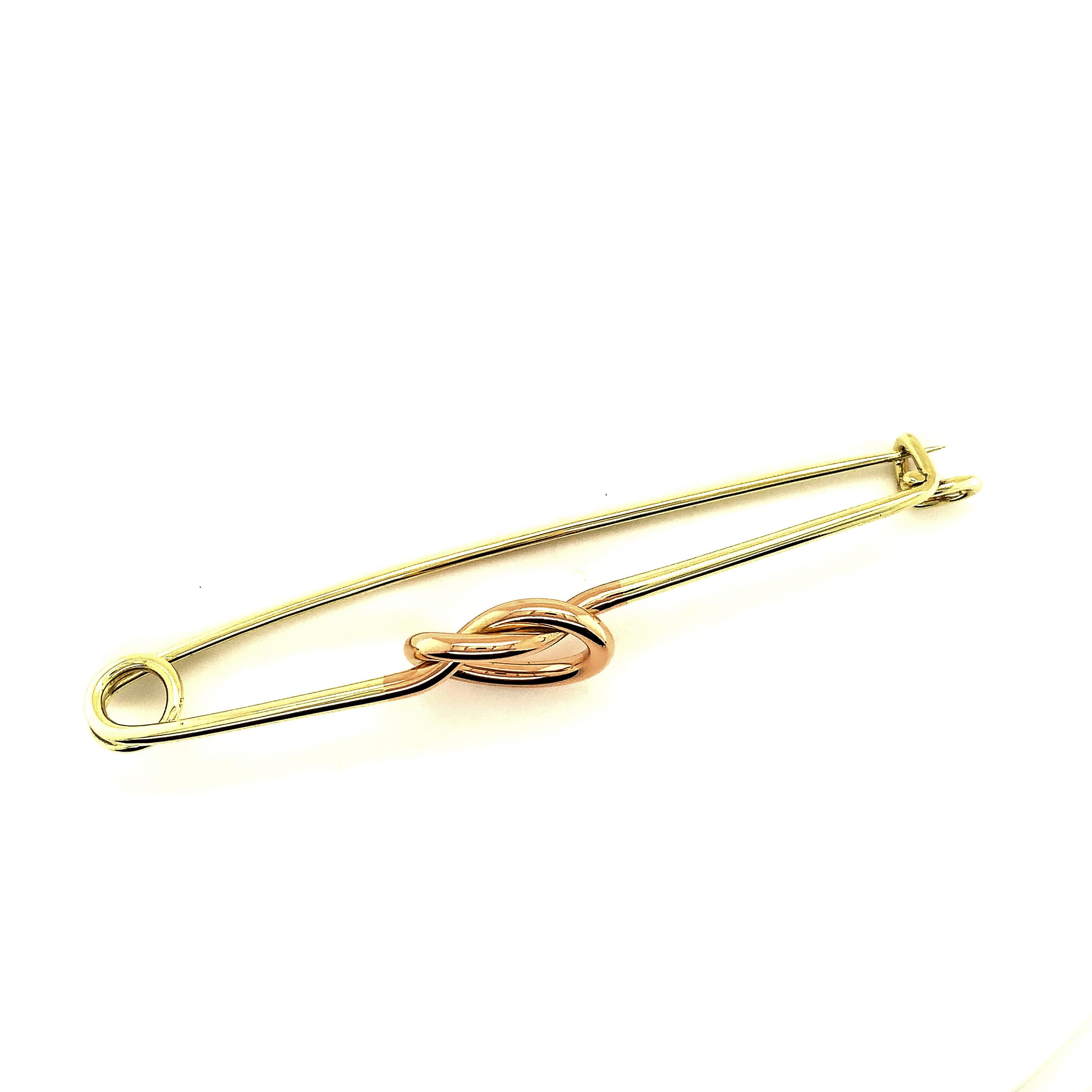 Authentic Vintage Gold Louis Vuitton Safety Pin