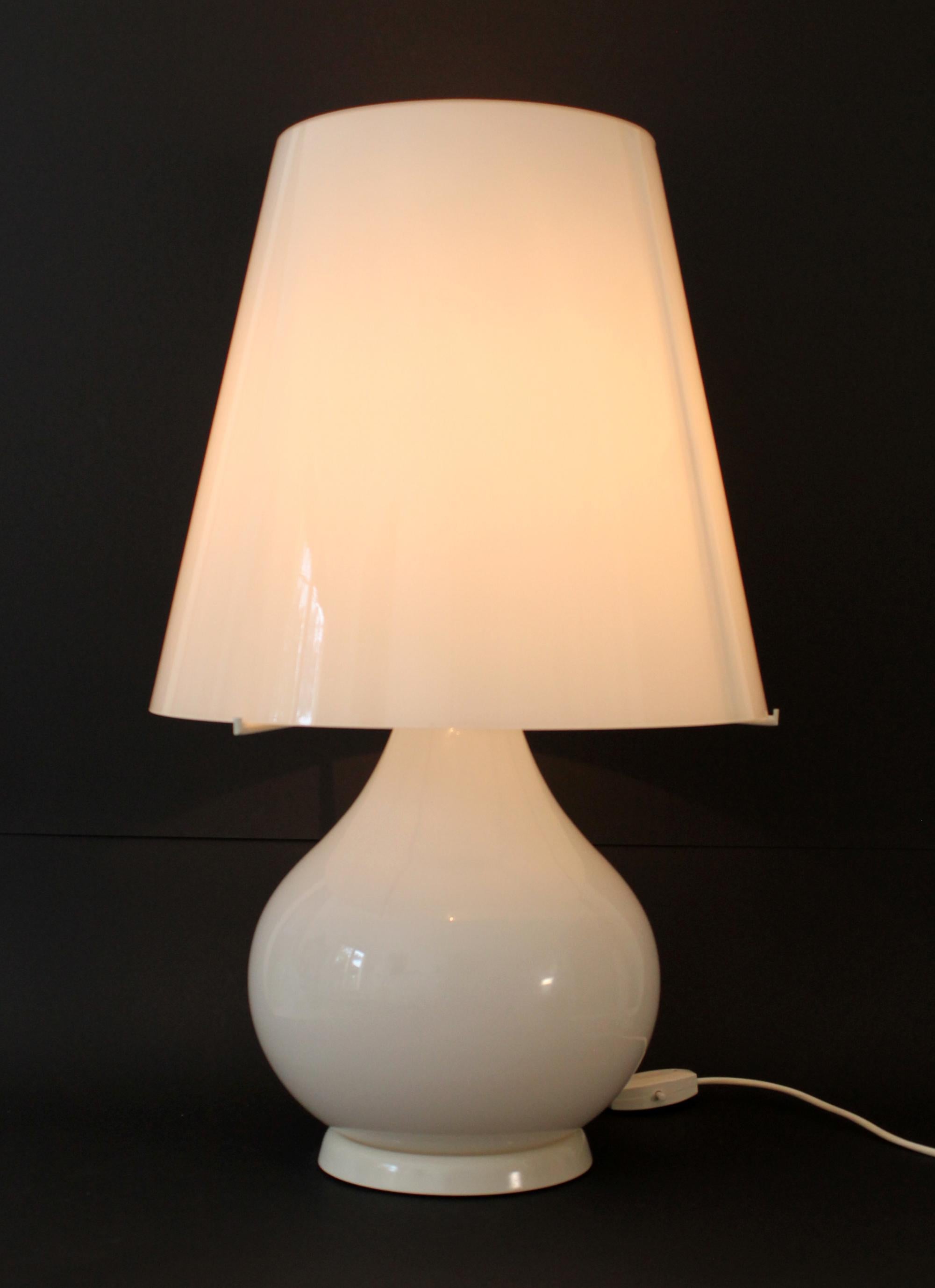 LARGE retro décor Murano - 3 way table lamp by AV Mazzega (69hx40cm) Rare piece! In Excellent Condition For Sale In Firenze, FI