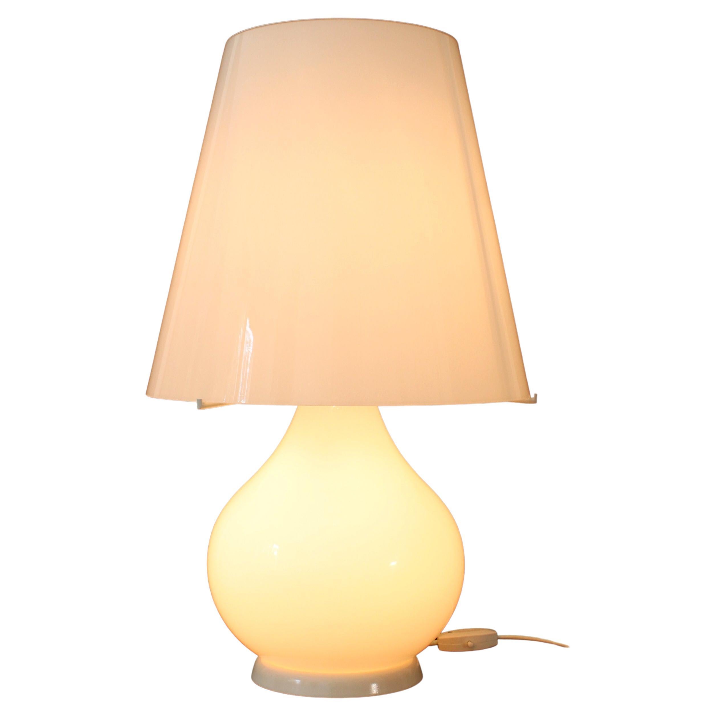 GRANDE lampe à poser rétro décor Murano - 3 voies par AV Mazzega (69hx40cm) Pièce rare ! en vente