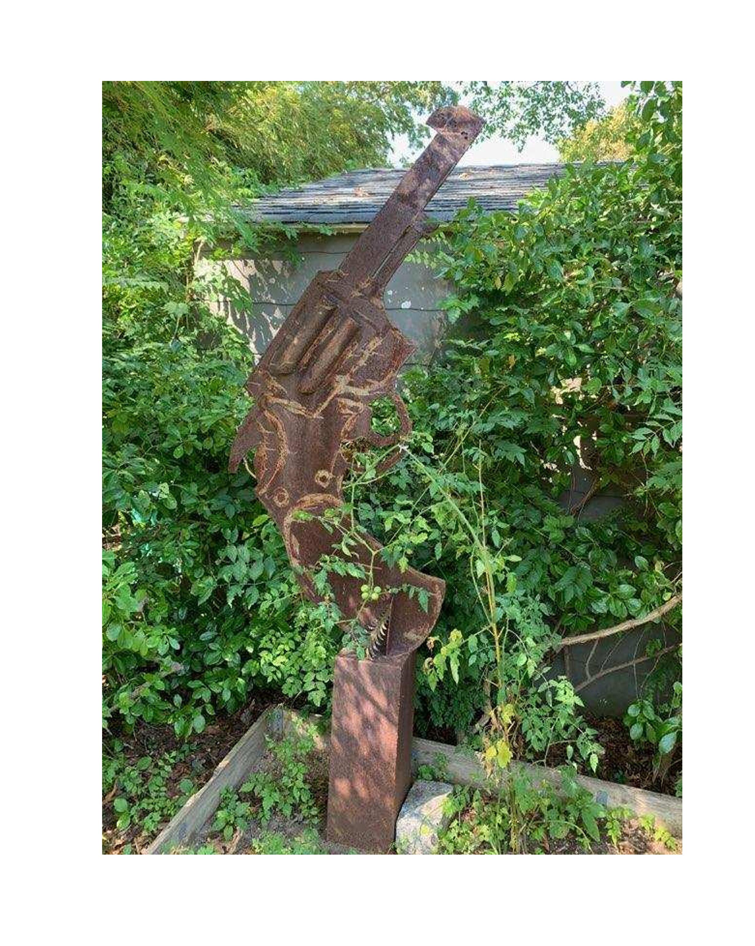 Large 'Revolver' Steel Sculpture by Chris Bundy 2