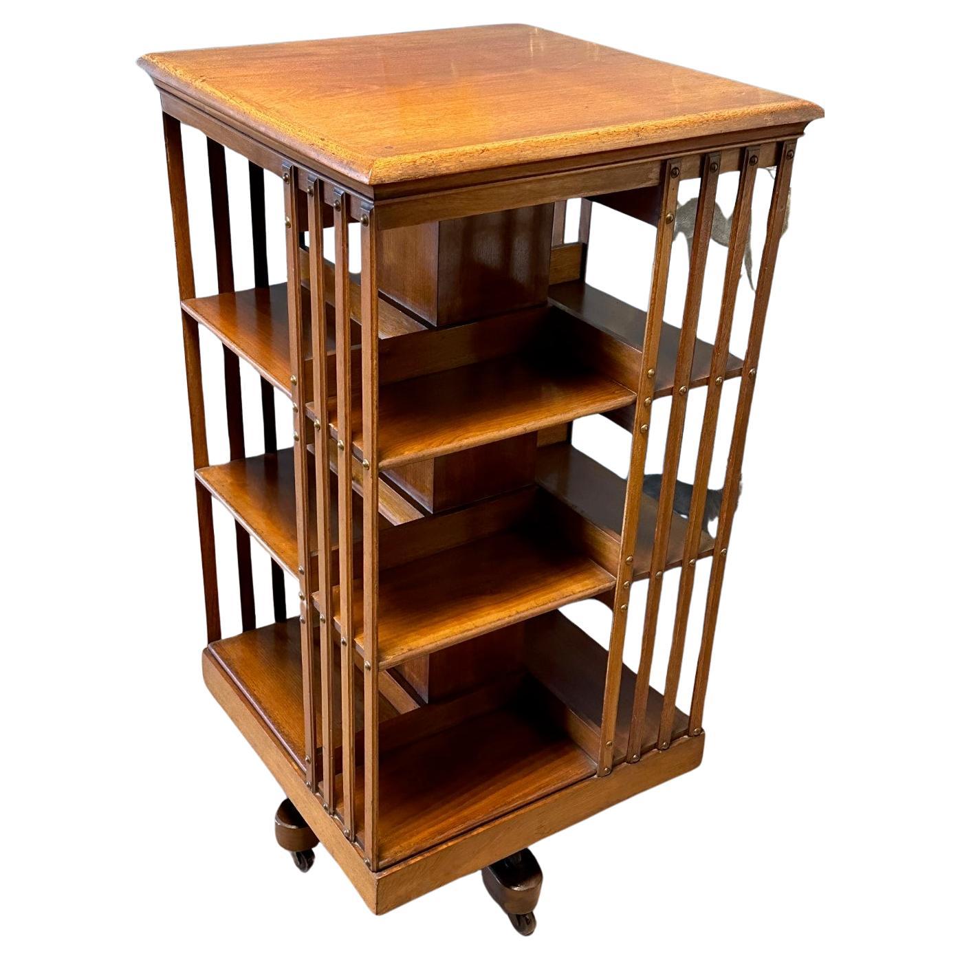 Large revolving Bookcase from Maple & Co , London 