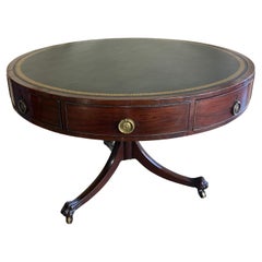 Large 19th Century Revolving Mahogany Drum Table
