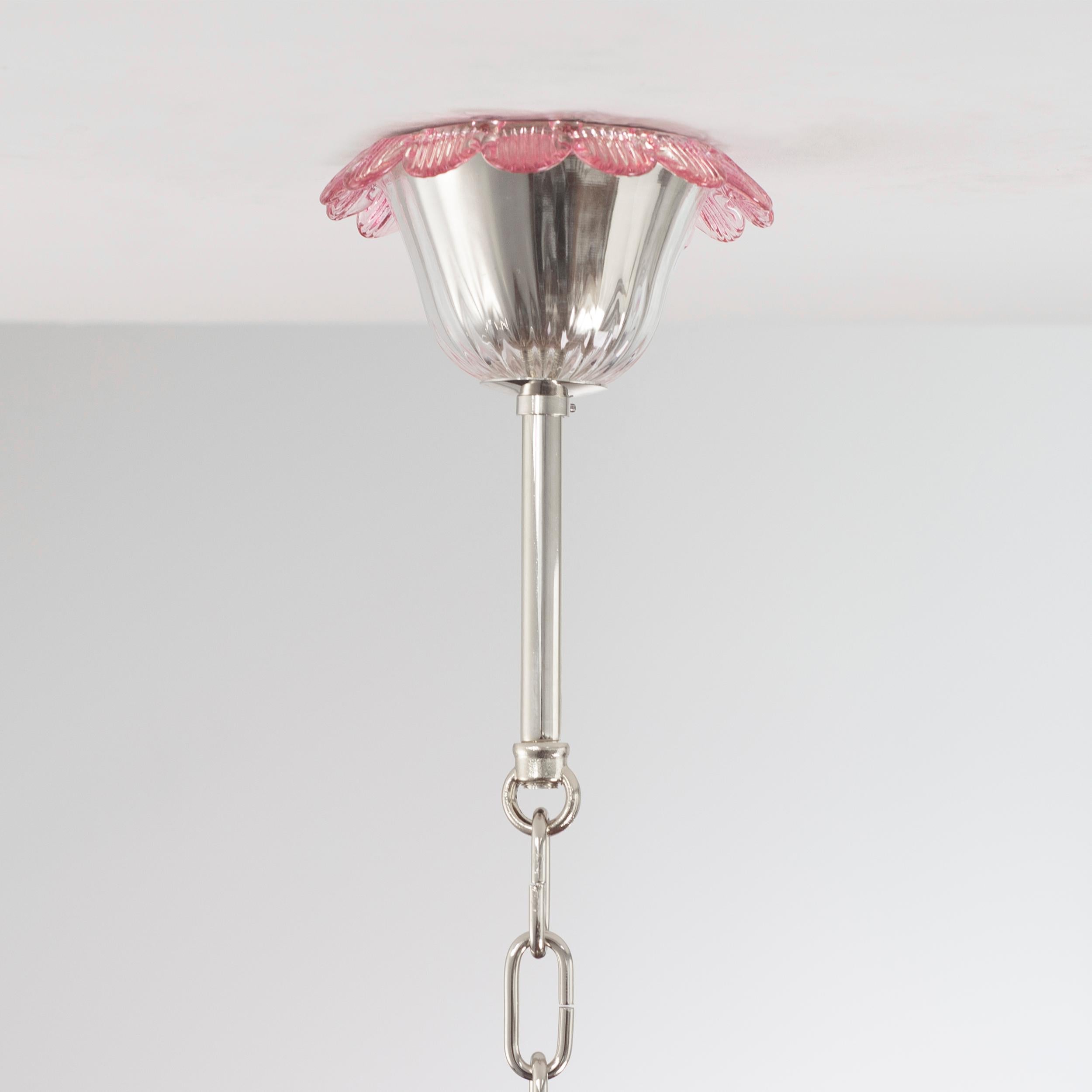 Grande lampadario Rezzonico Venice 24 braccia in vetro di Murano multicolore di Multiforme in vendita 5