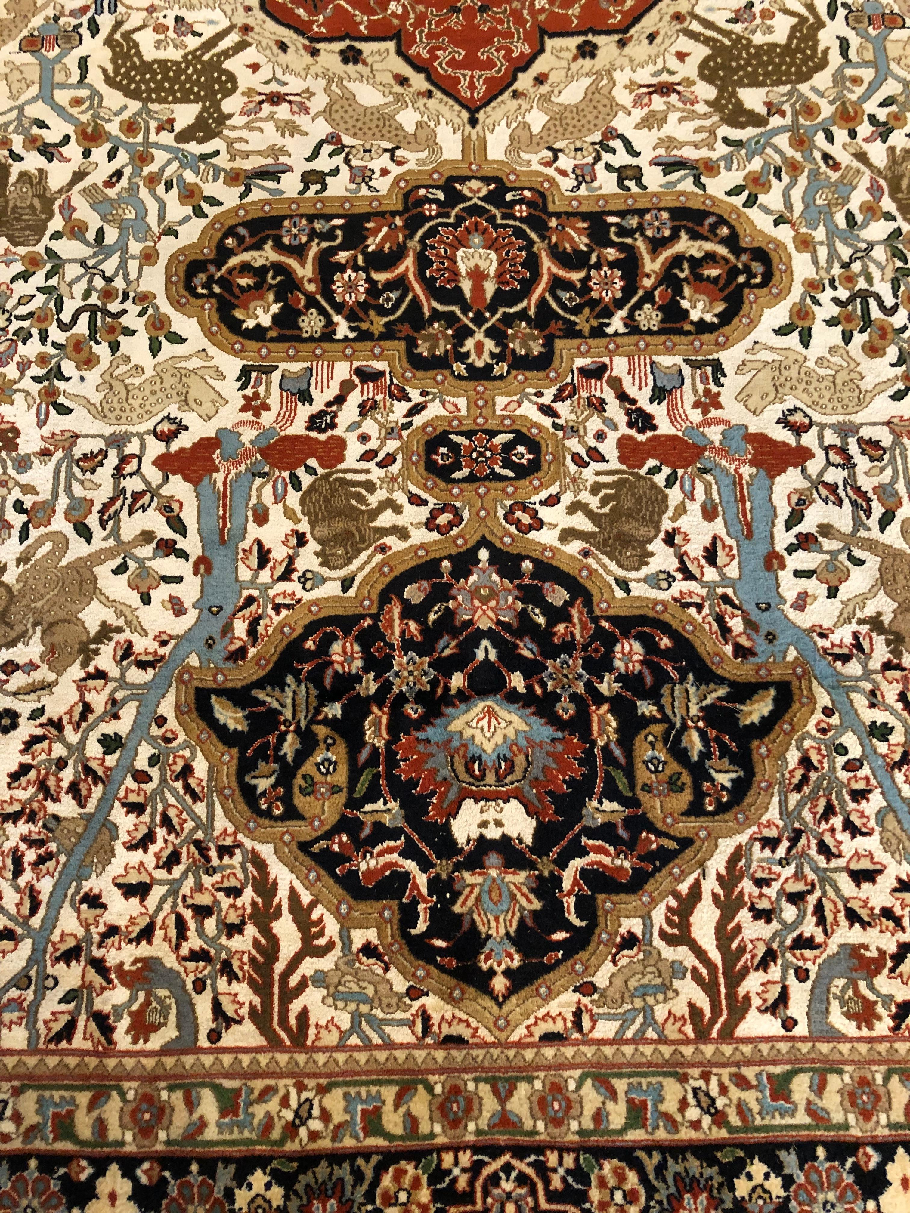 Large Richly Patterned Area Rug in Earth Tones For Sale 2