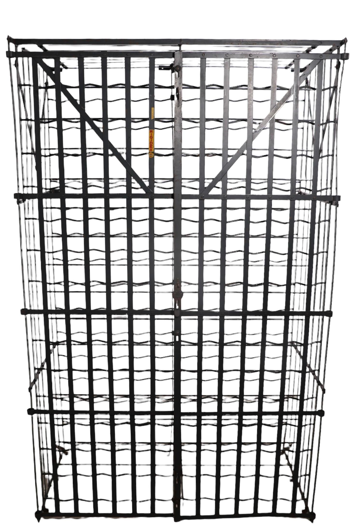 Steel Large Rigidex Wine Rack Made in France 300 Bottle Capacity  For Sale