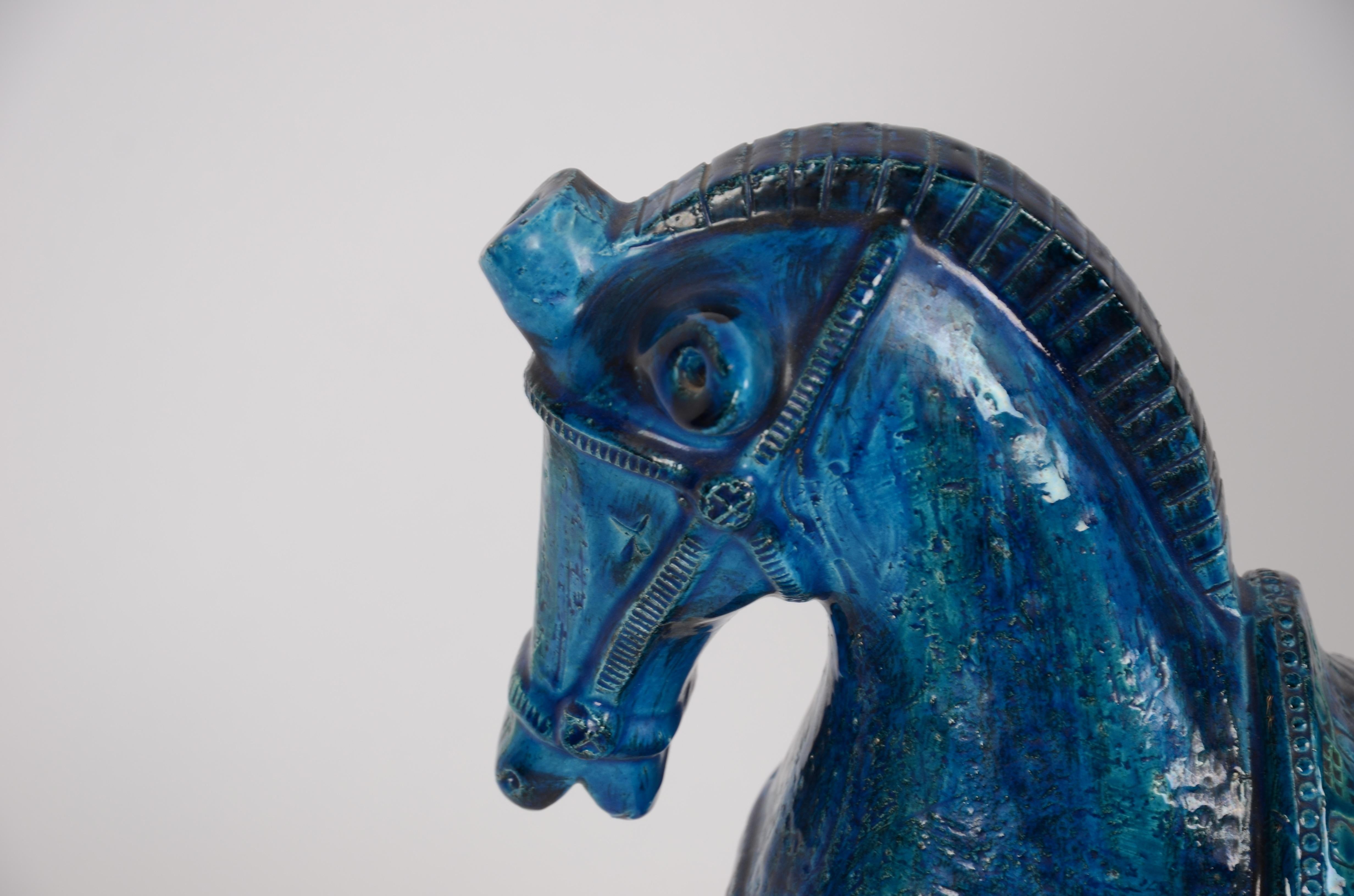 Ceramic horse sculpture from the Rimini Blu