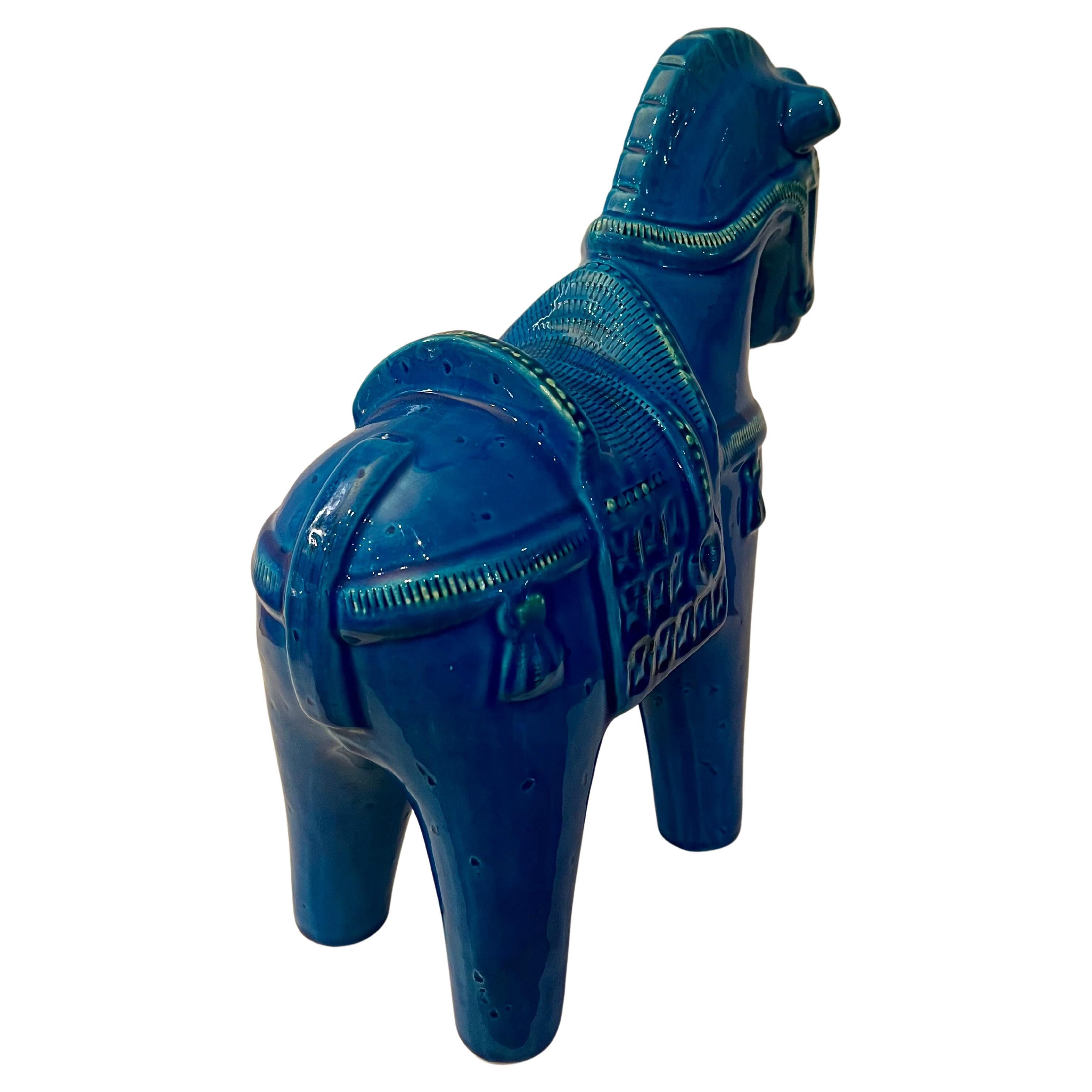 Italiano Grande cavallo in ceramica 