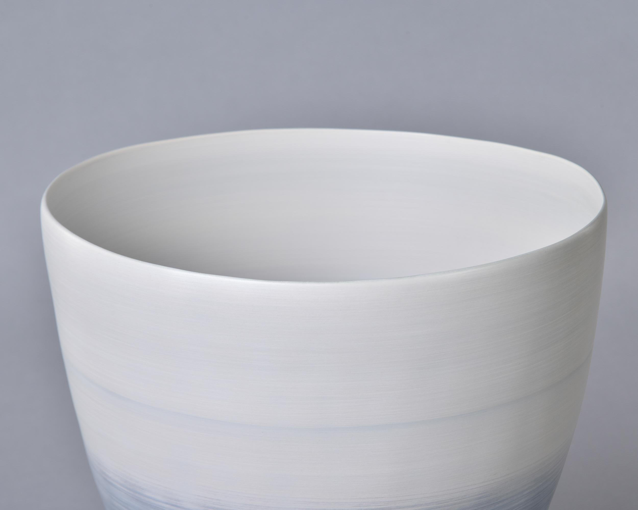 Large Rina Menardi Cup Vase in Shaded Water Glaze 1
