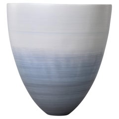 Large Rina Menardi Cup Vase in Shaded Water Glaze