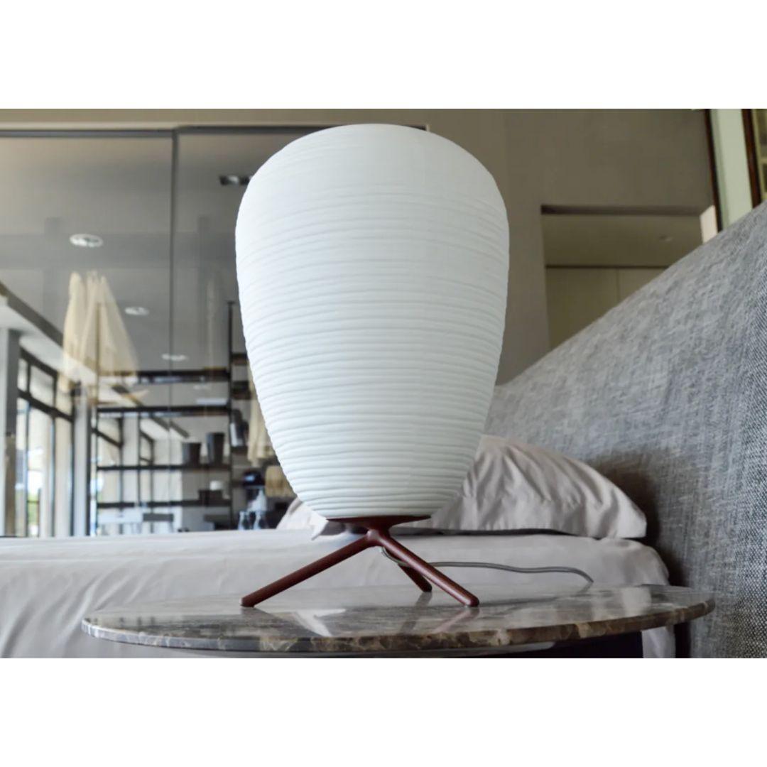 Mid-Century Modern Grande lampe de table en verre opalin soufflé à la bouche 'Rituals 1' en blanc pour Foscarini en vente