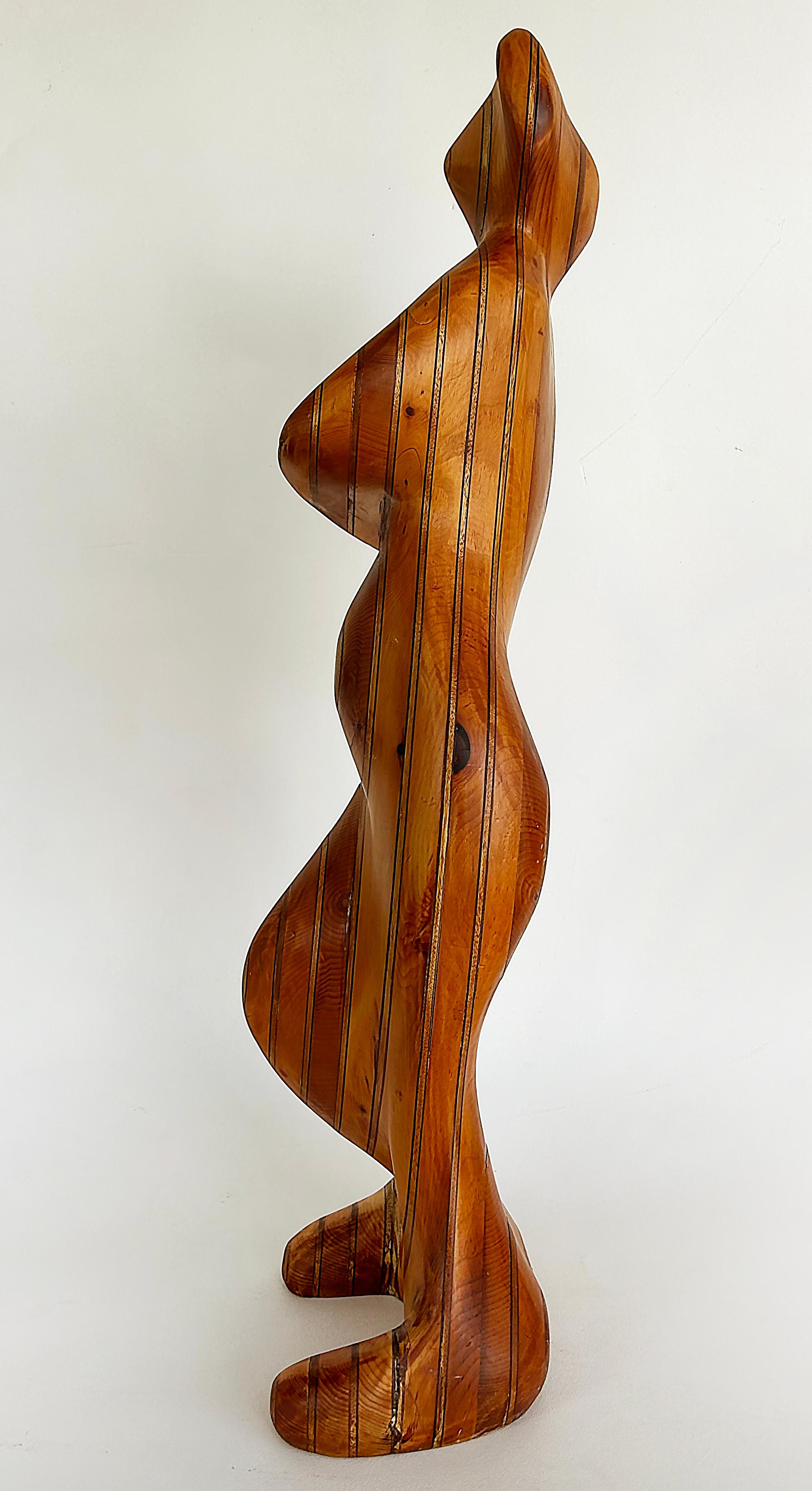 Large Robert Hardgrove  Abstract Organic Wood Sculpture For Sale 2