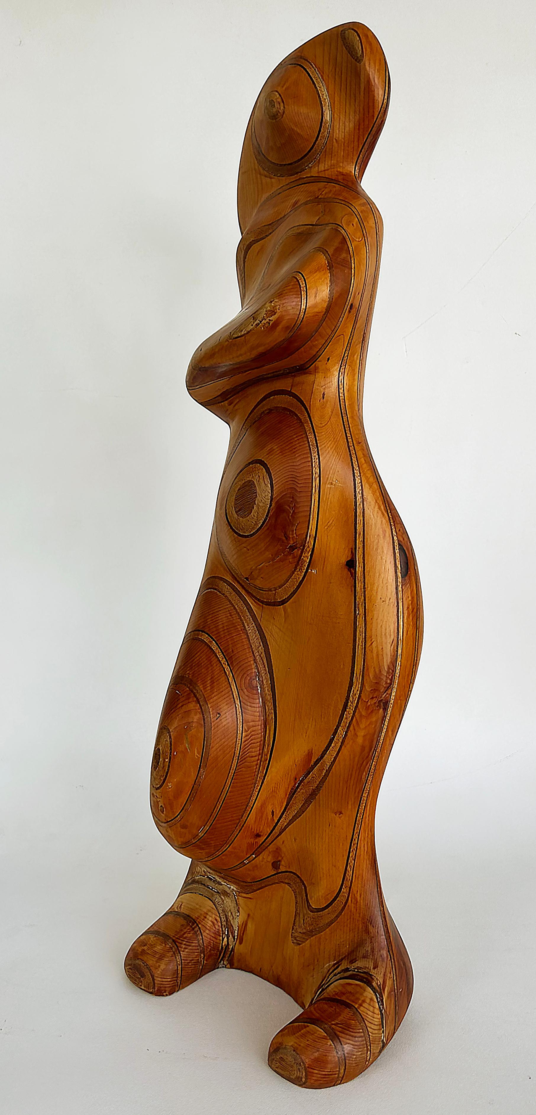 Large Robert Hardgrove  Abstract Organic Wood Sculpture For Sale 3