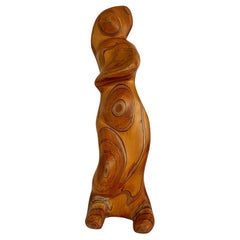Robert Hardgrove  Sculpture abstraite en bois organique