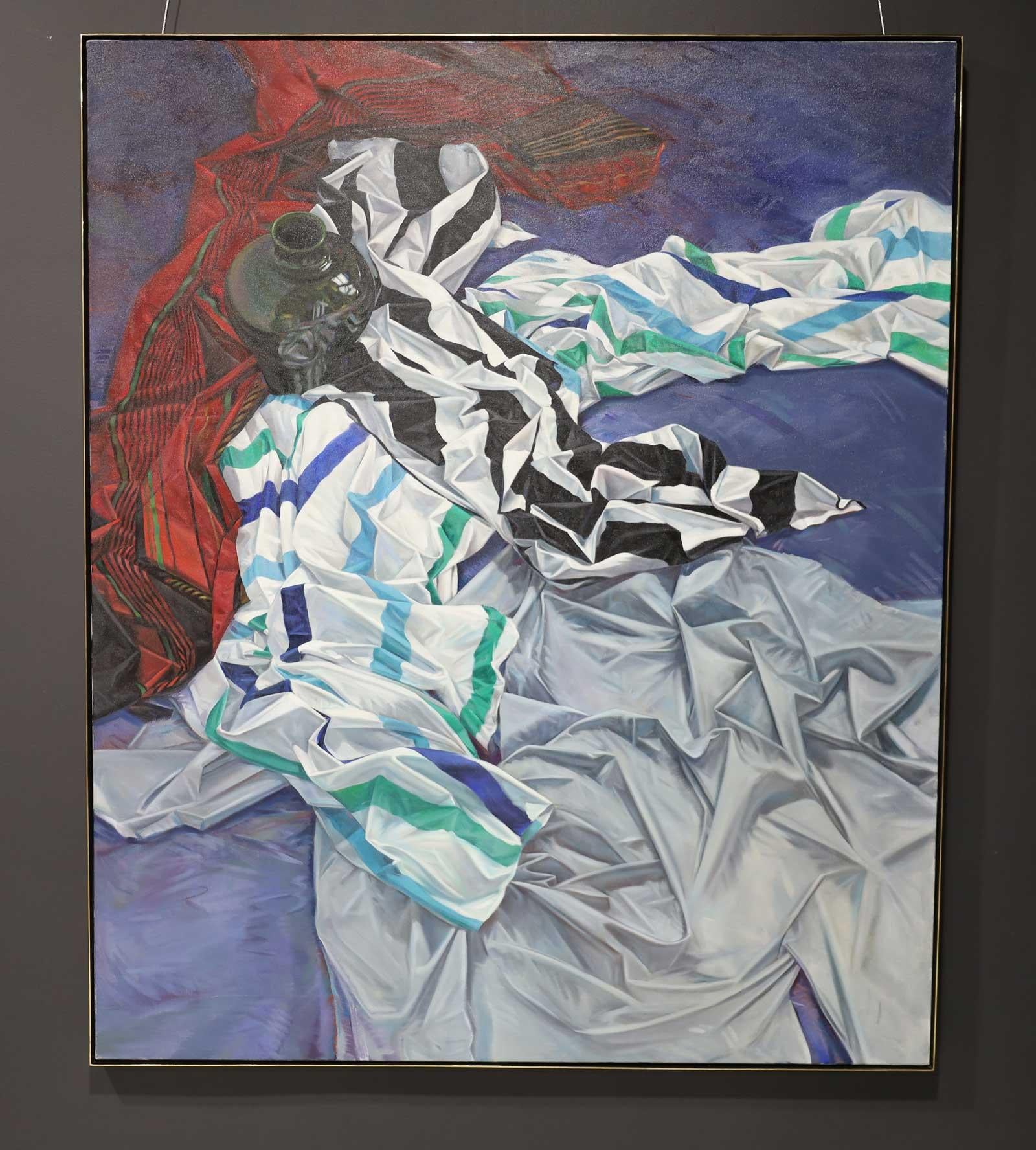 Groß Robert Marshall 'American/Utah', 1987 Öl auf Leinwand (Moderne) im Angebot